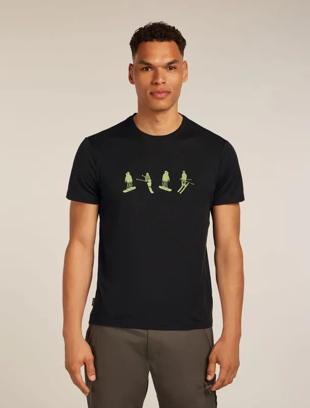 Men's Merino 150 Tech Lite Short Sleeve T-Shirt Snow Day made by Icebreaker