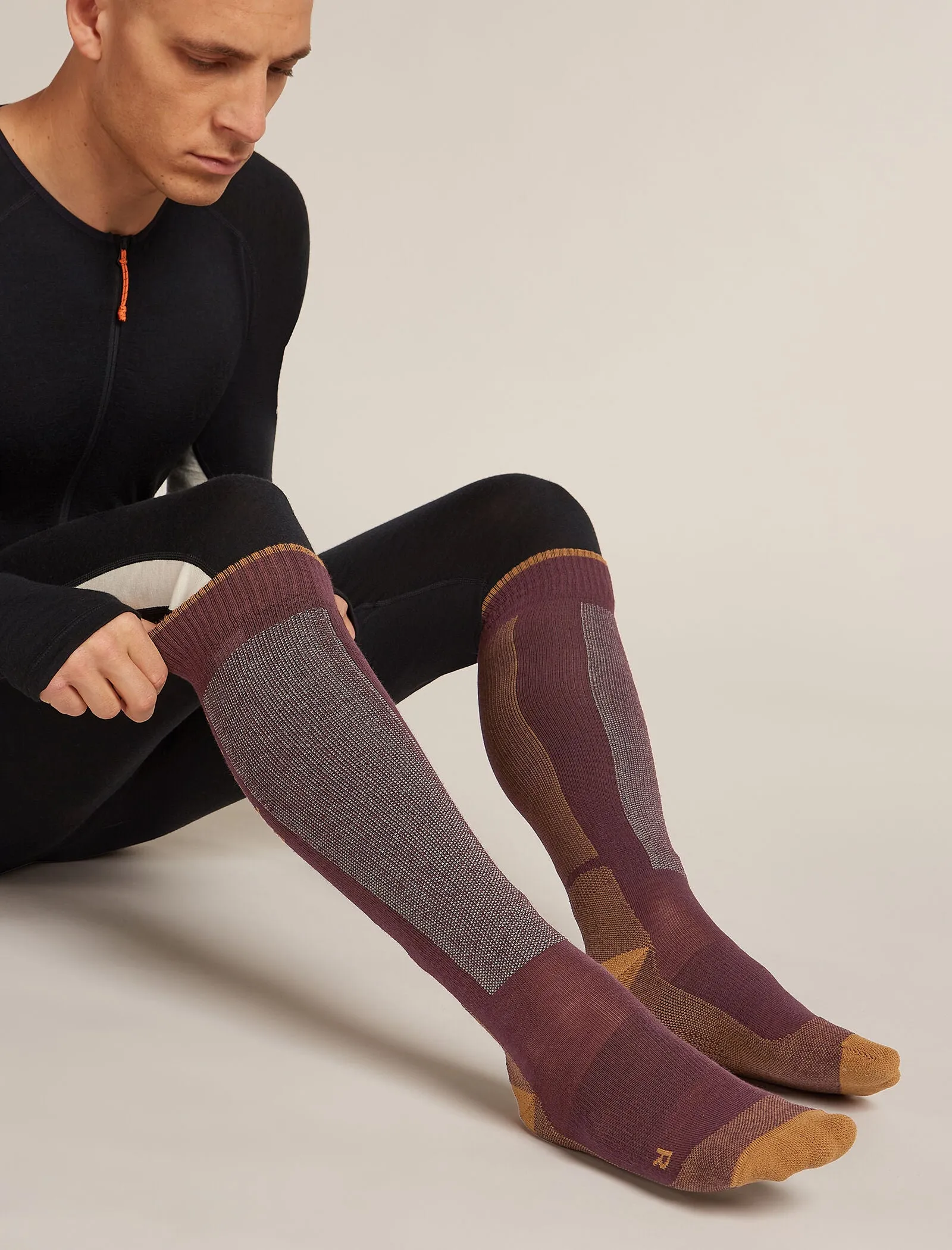Men's Merino Ski+ Light Over The Calf Socks sold by Icebreaker product image thumbnail 2