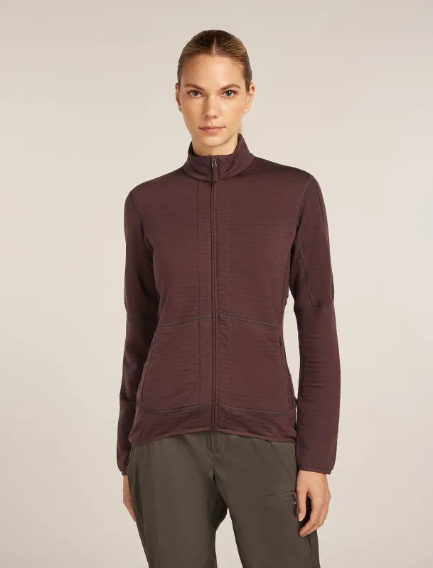 Women's Merino 400 RealFleece™ Descender Long Sleeve Zip Jacket sold by Icebreaker