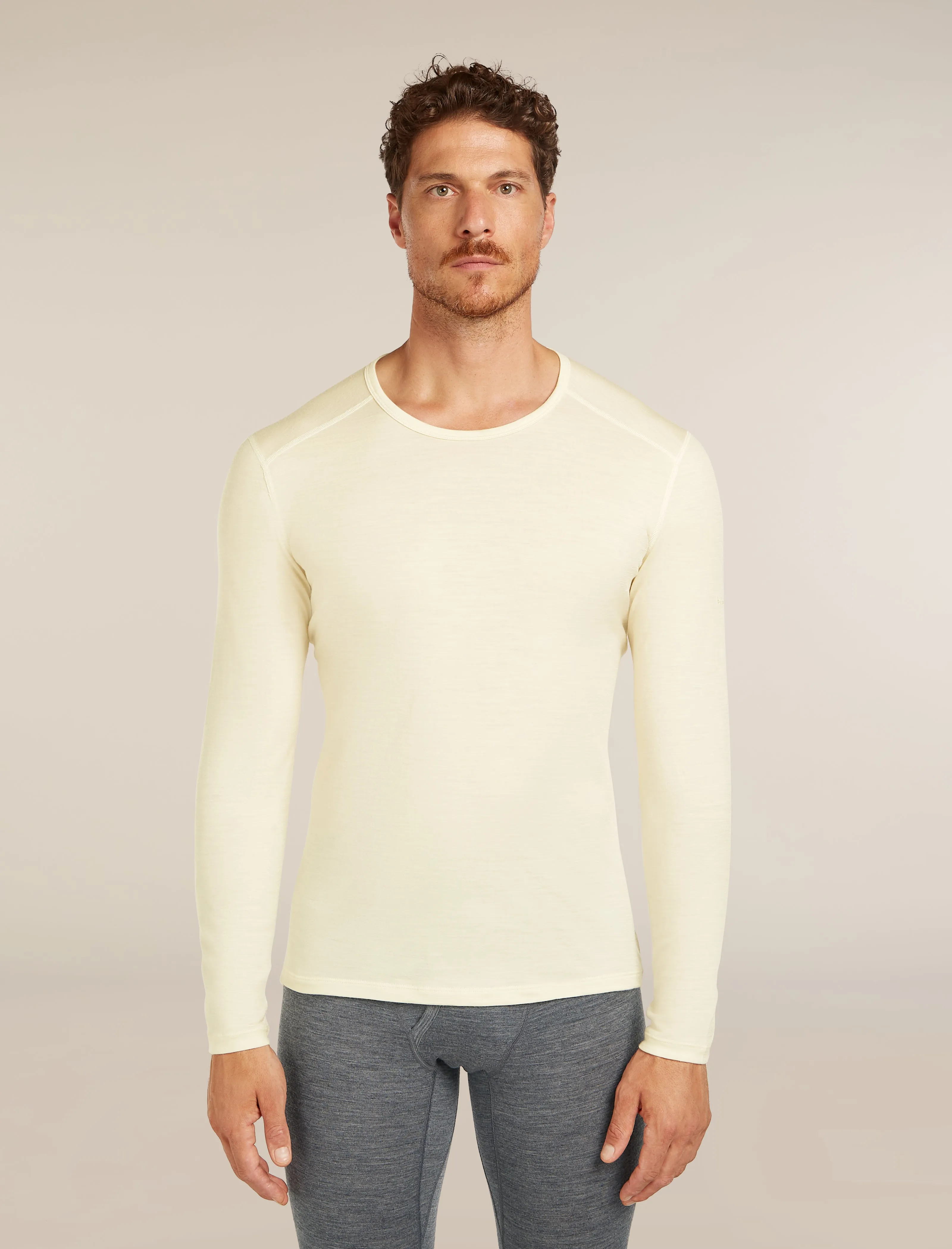 Men's Merino 200 Oasis Long Sleeve Crewe Thermal Top sold by Icebreaker