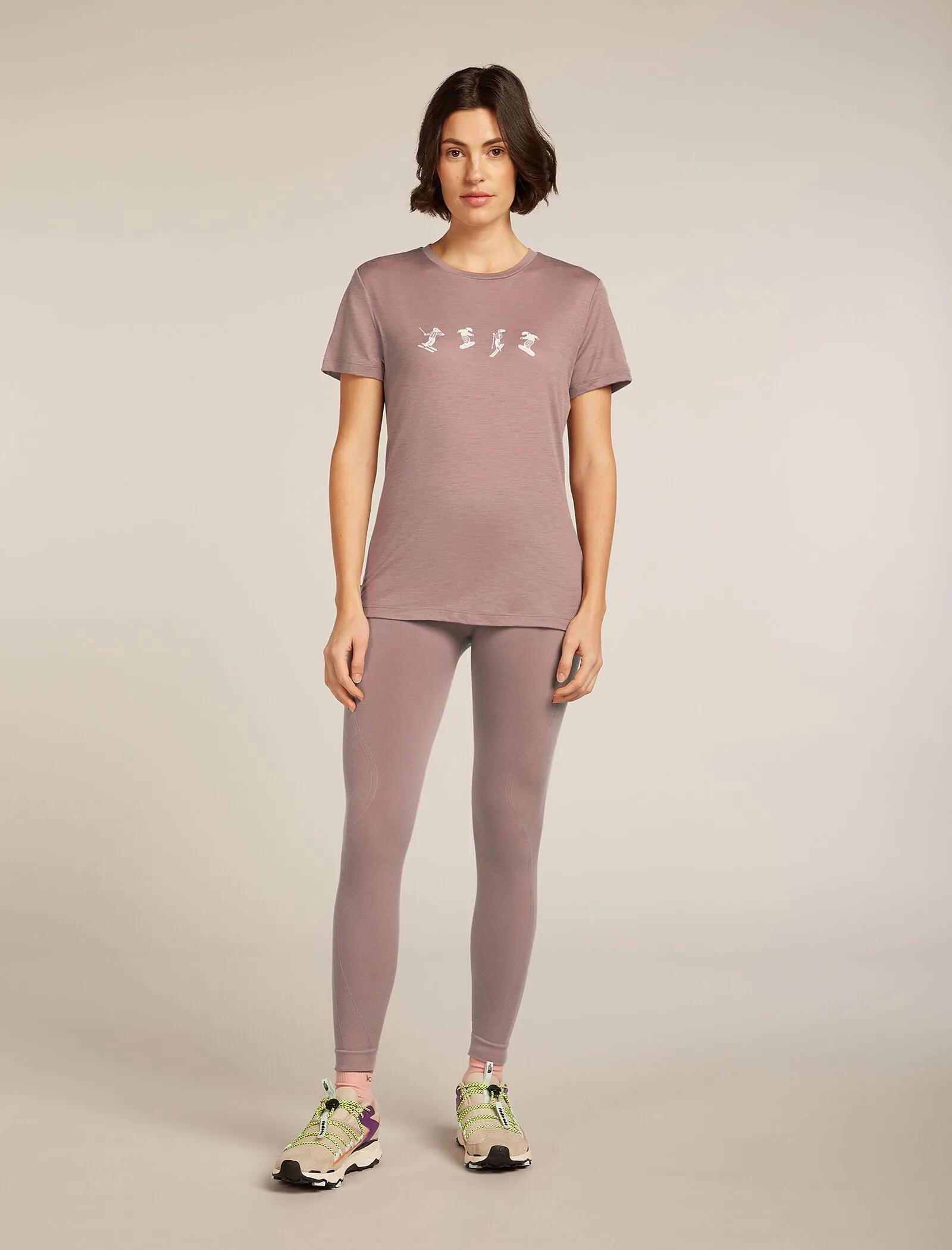 Women's Merino 150 Tech Lite Short Sleeve T-Shirt Snow Day sold by Icebreaker product image thumbnail 3