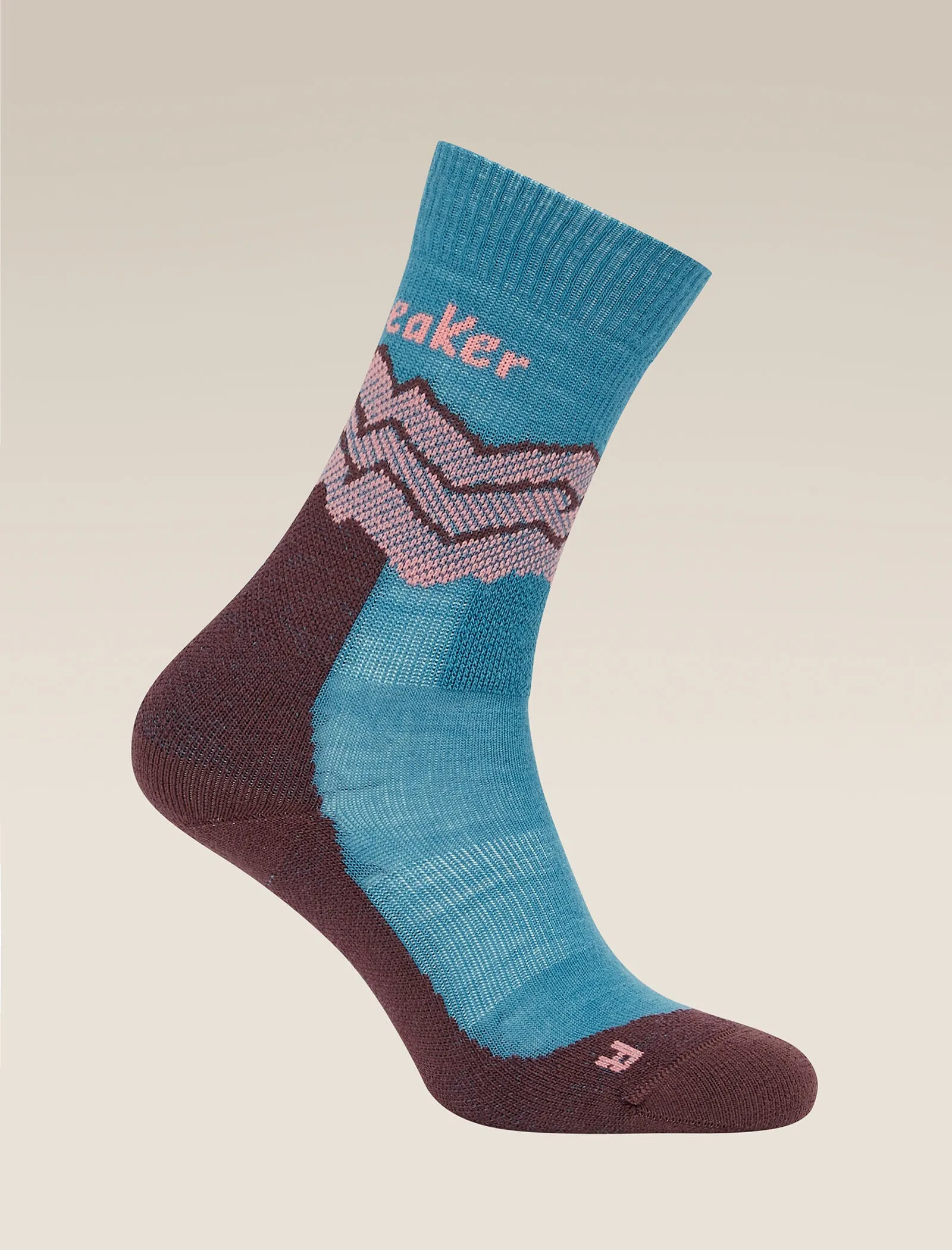 Women's Merino Hike+ Medium Crew Socks Across the Peaks sold by Icebreaker product image thumbnail 4