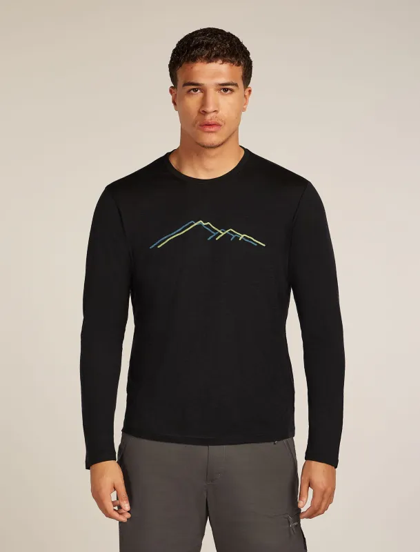 Men's Merino 150 Tech Lite Long Sleeve T-Shirt Rainer Ridge sold by Icebreaker