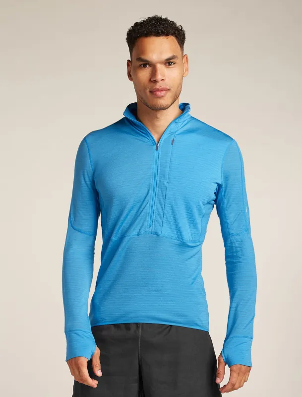 Men's Merino Blend 200 Realfleece™ Descender Long Sleeve Half Zip Top sold by Icebreaker