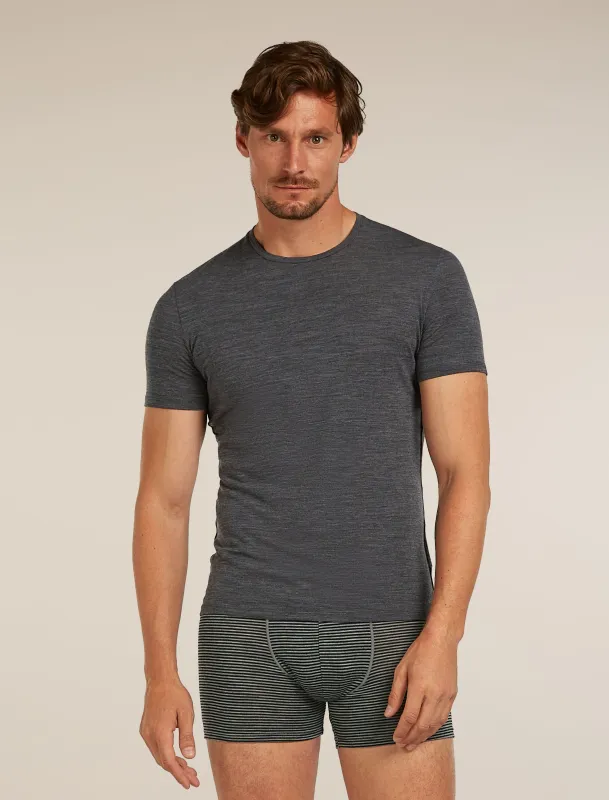 Men's Merino 150 Anatomica Short Sleeve Crewe Top sold by Icebreaker