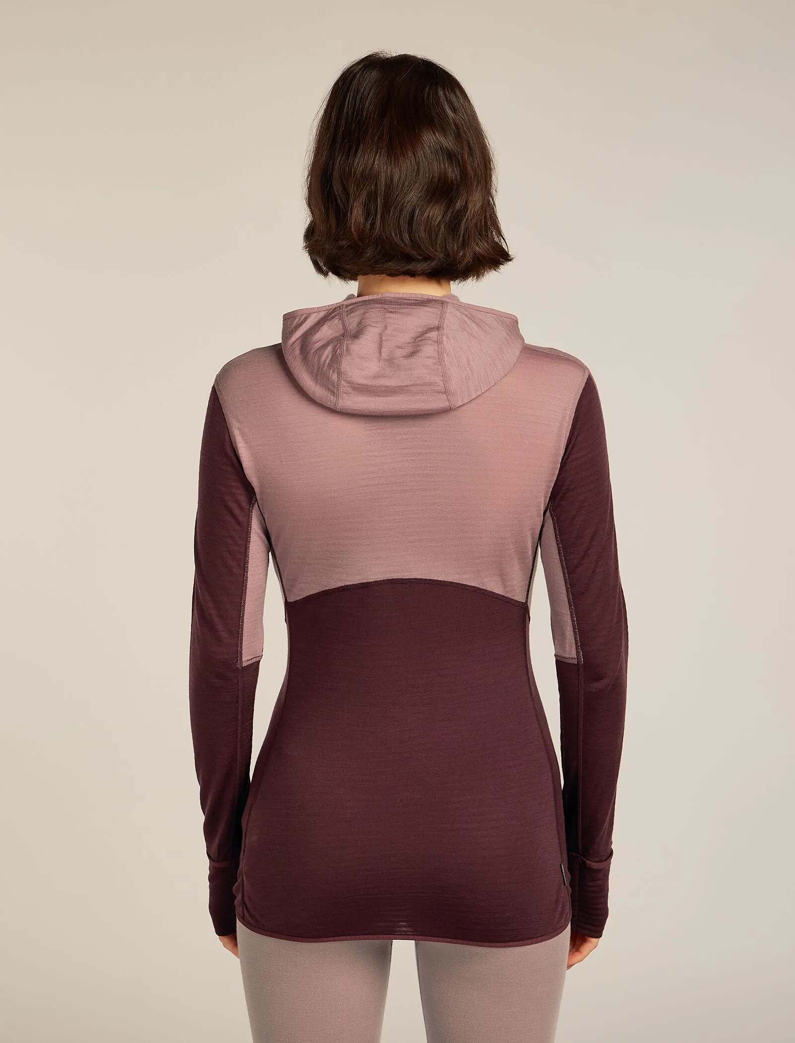 Women's Merino Blend 200 Realfleece™ Descender Long Sleeve Zip Hoodie sold by Icebreaker product image thumbnail 2