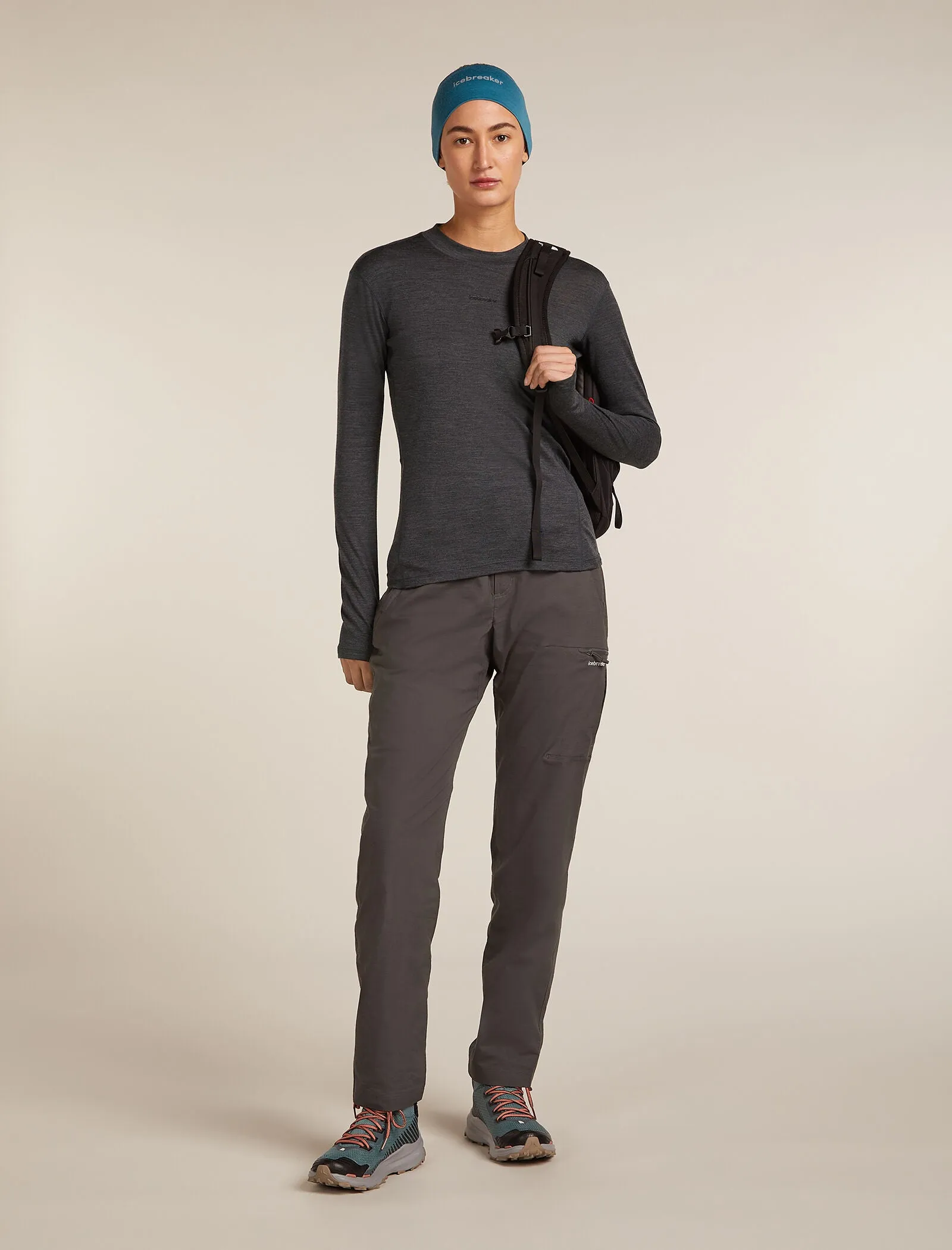 Women's 200 MerinoFine™ Ace Long Sleeve Mock Neck Thermal Top sold by Icebreaker product image thumbnail 4