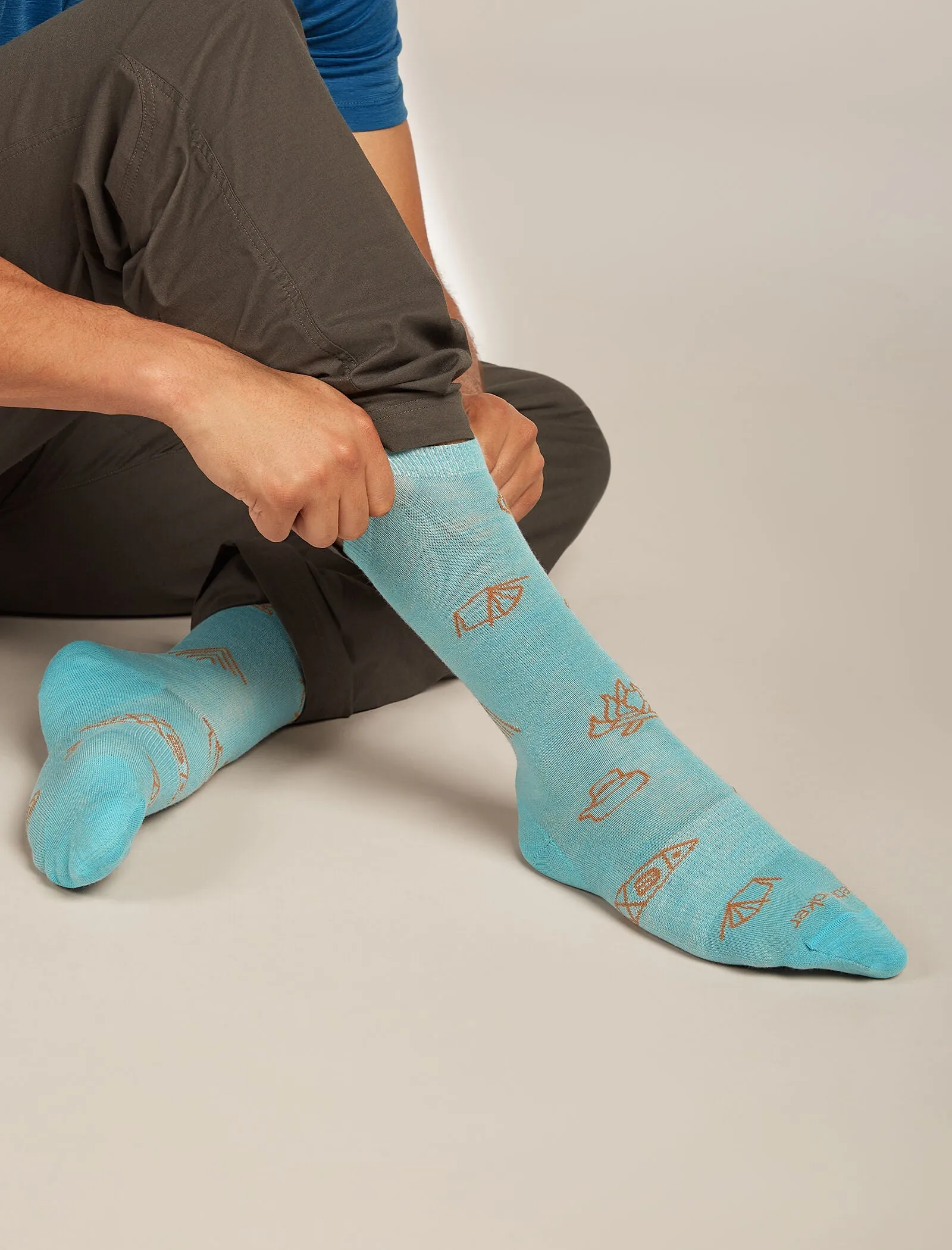 Men's Merino Lifestyle Ultralight Crew Socks Camp Essentials sold by Icebreaker product image thumbnail 2