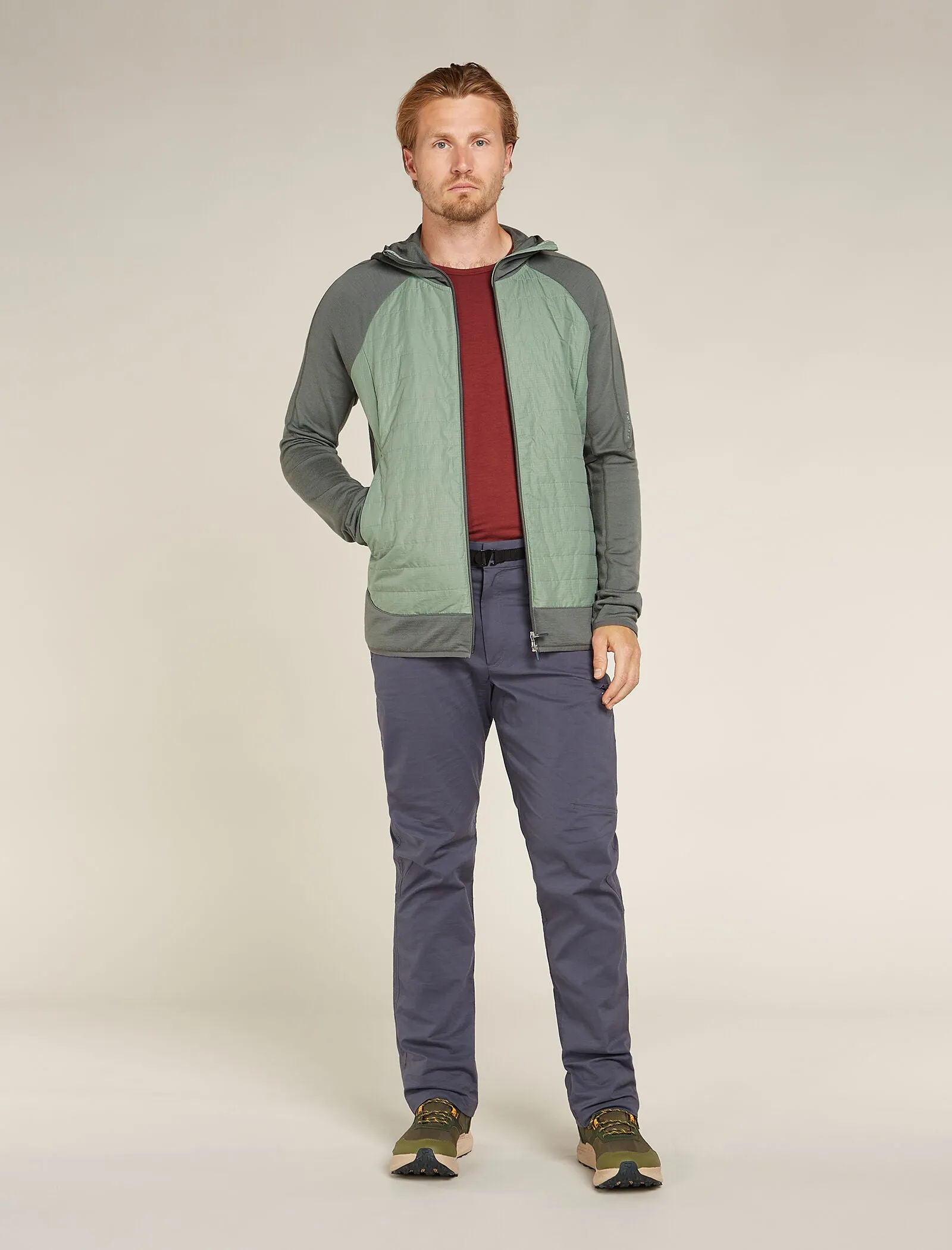 Men's Merino Blend Quantum Hybrid Long Sleeve Zip Hoodie sold by Icebreaker product image thumbnail 3