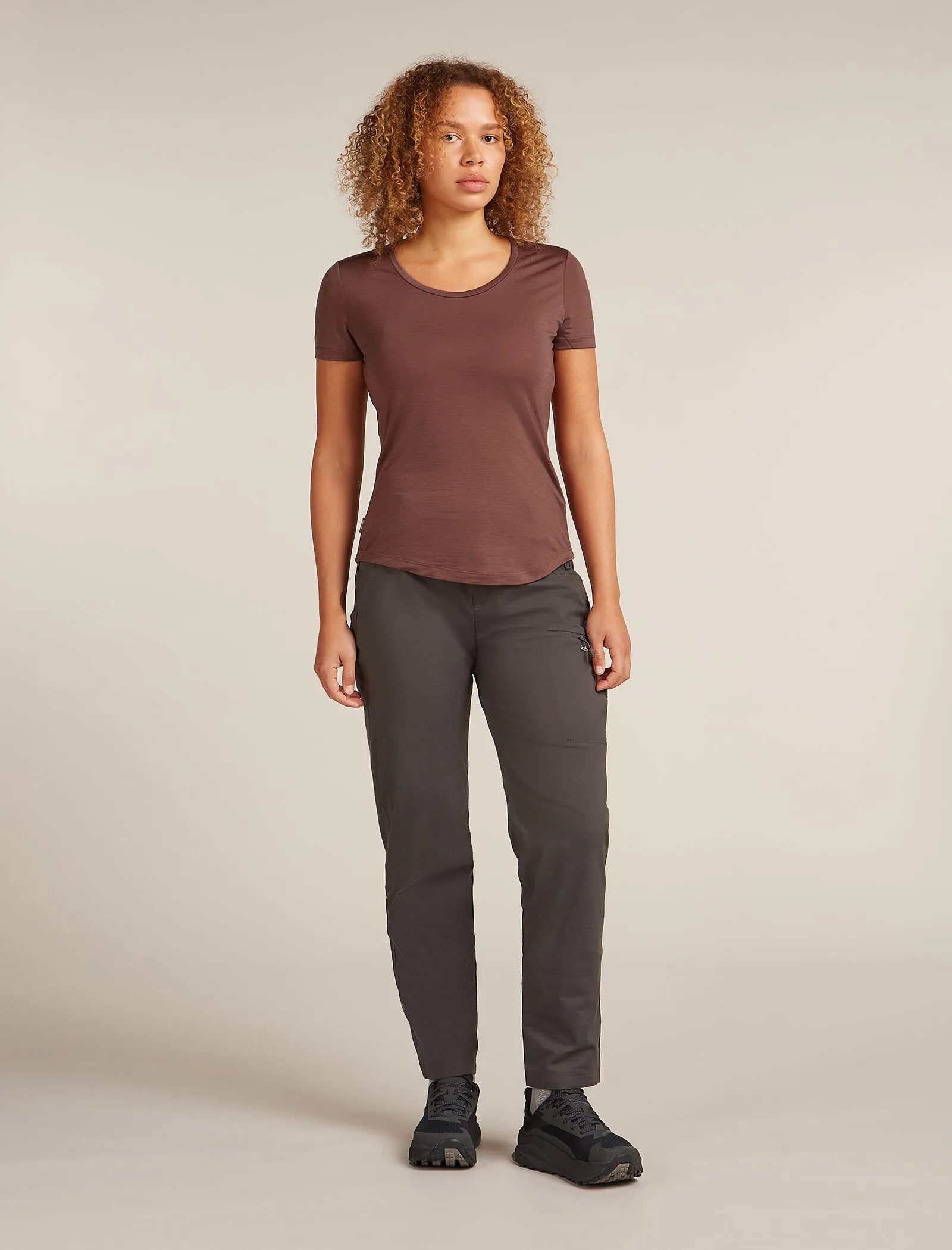 Women's Merino Blend 125 Cool-Lite™ Sphere Short Sleeve Scoop T-Shirt sold by Icebreaker product image thumbnail 3