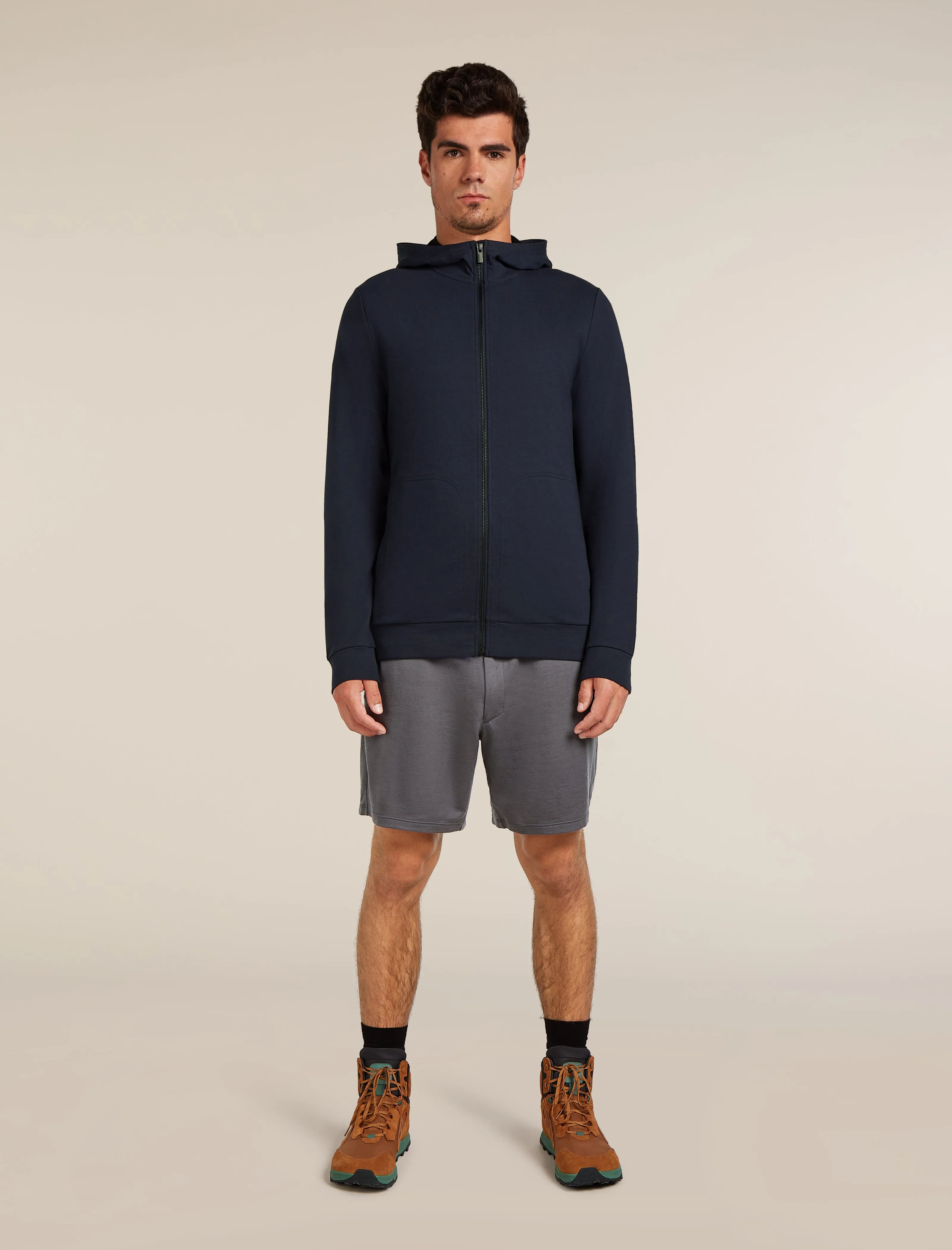 Men's Central Classic Long Sleeve Zip Hoodie sold by Icebreaker product image thumbnail 3