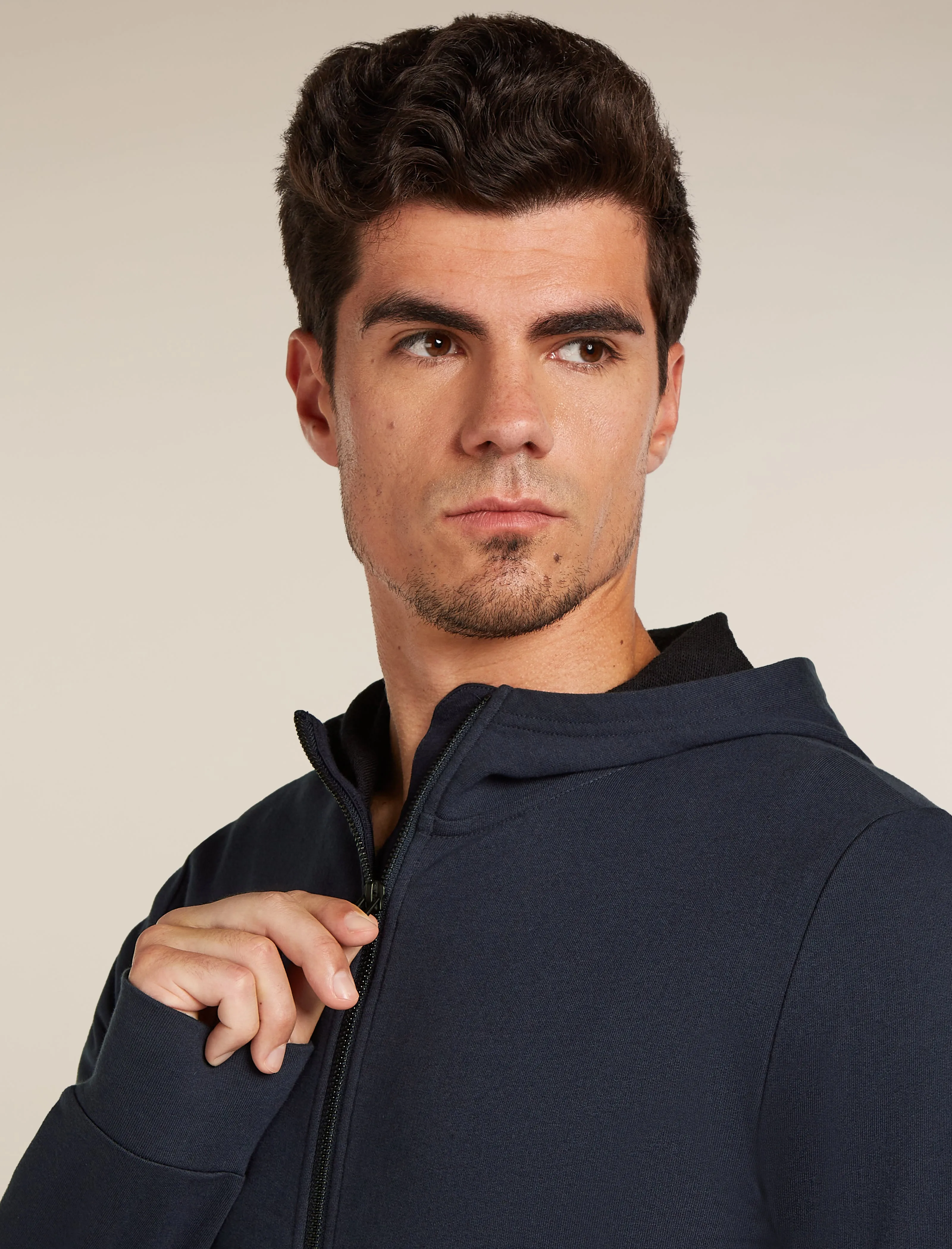Men's Central Classic Long Sleeve Zip Hoodie sold by Icebreaker product image thumbnail 5