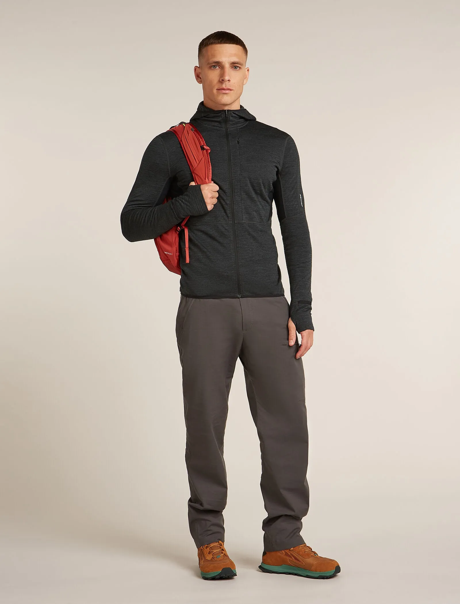 Men's Merino Blend 200 Realfleece™ Descender Long Sleeve Zip Hoodie sold by Icebreaker product image thumbnail 4