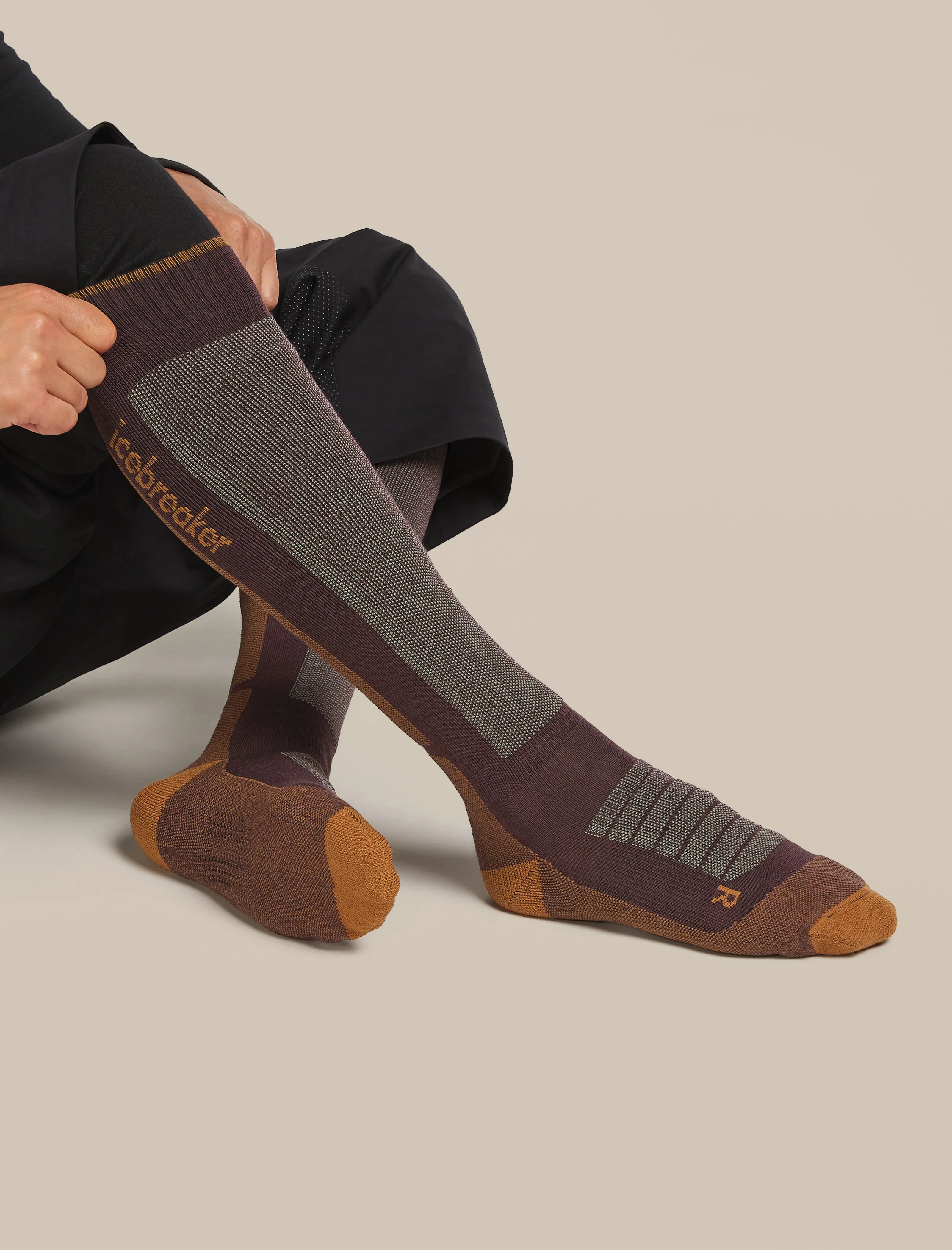 Men's Merino Ski+ Medium Over The Calf Socks sold by Icebreaker
