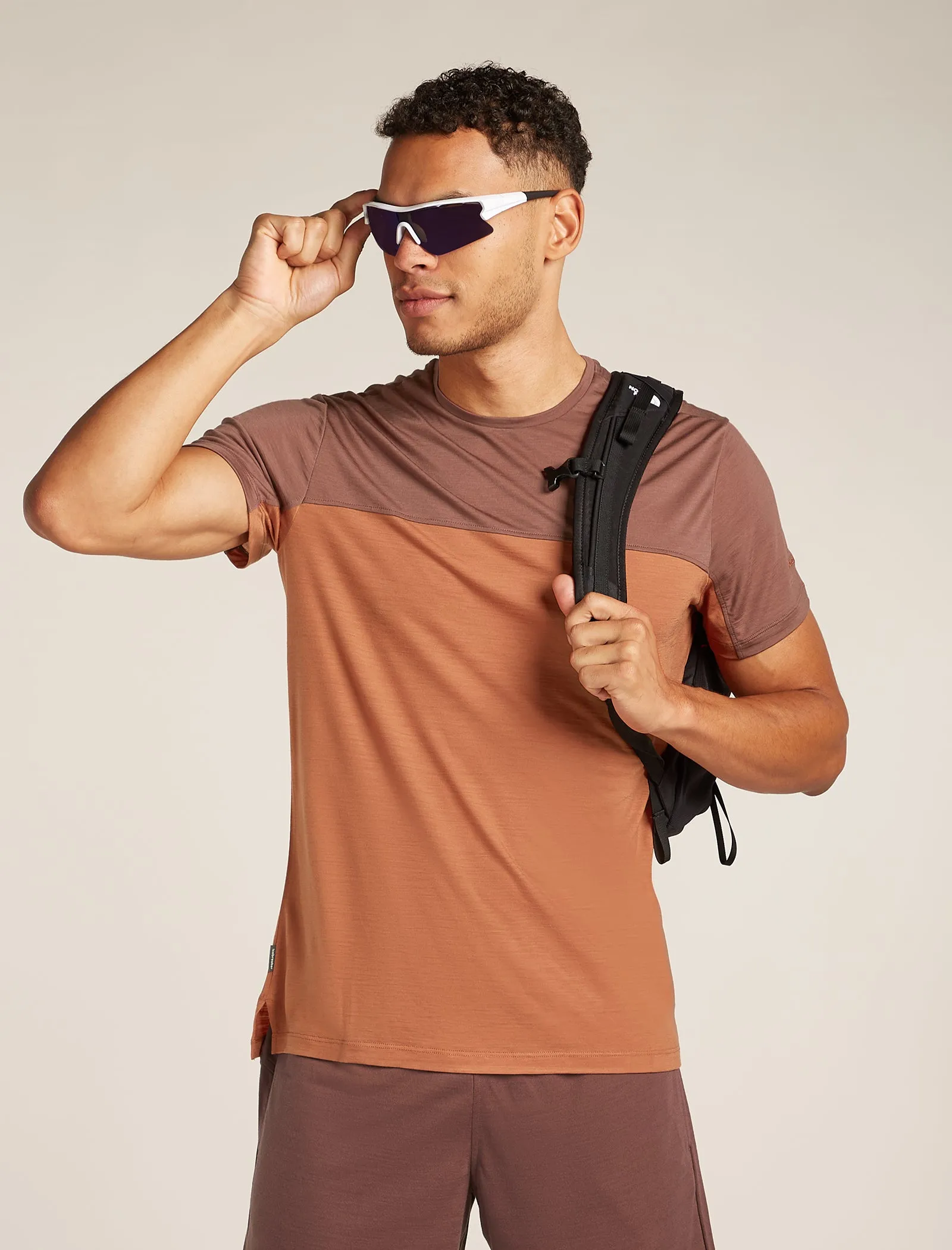 Men's Merino Blend 125 Cool-Lite™ Sphere Short Sleeve T-Shirt Colour Block sold by Icebreaker product image thumbnail 4