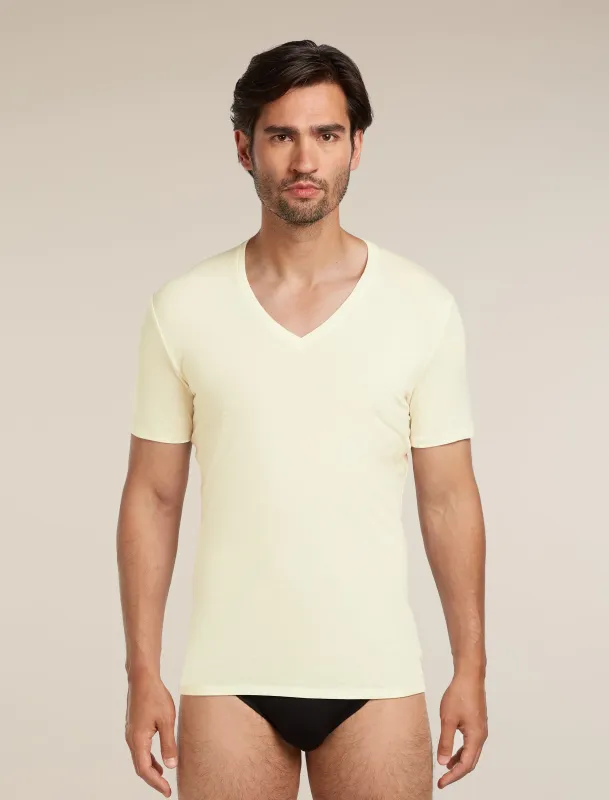 Men's Merino 150 Anatomica Short Sleeve V Neck Top sold by Icebreaker