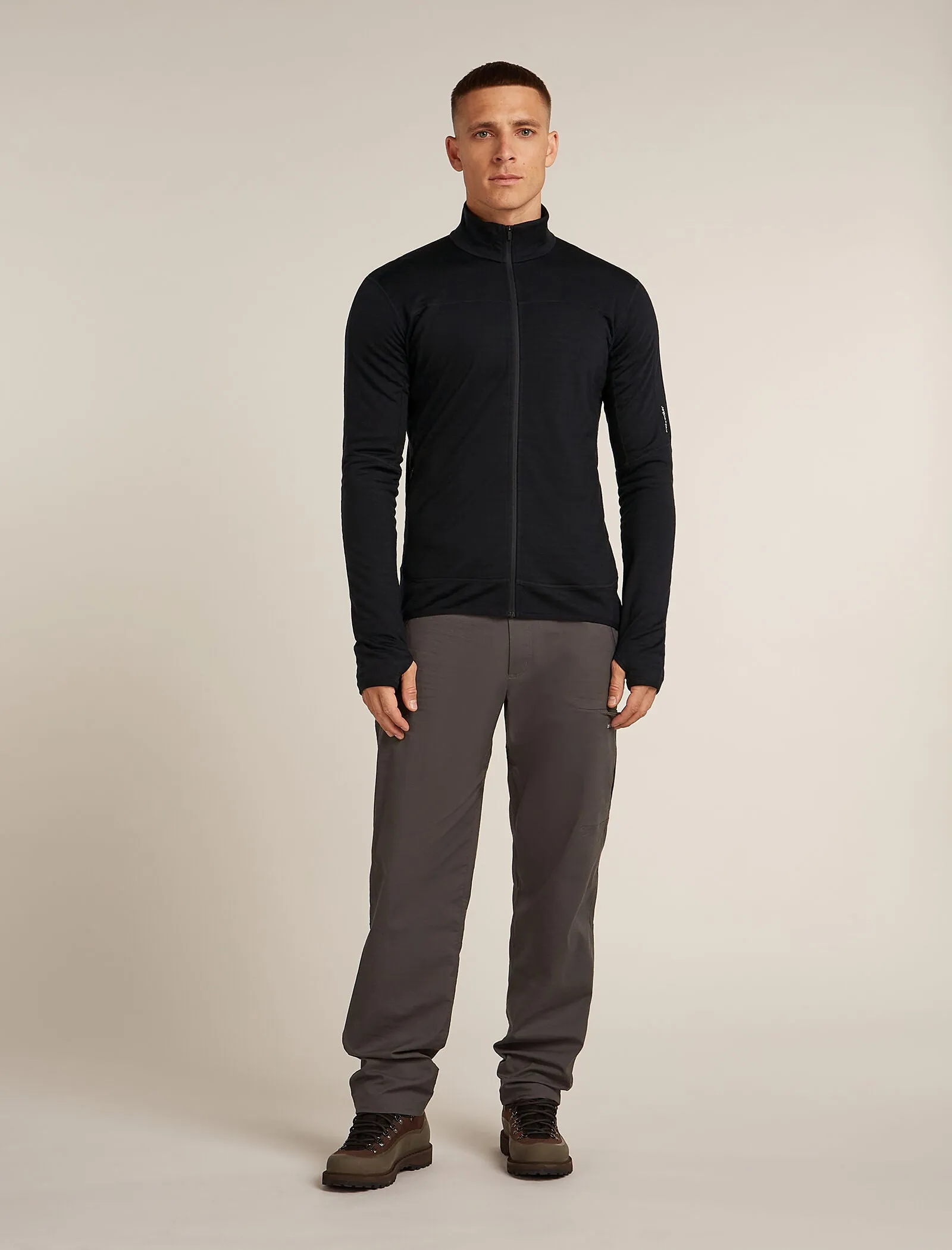 Men's Merino Blend 300 RealFleece™ Descender Long Sleeve Zip Jacket sold by Icebreaker product image thumbnail 3