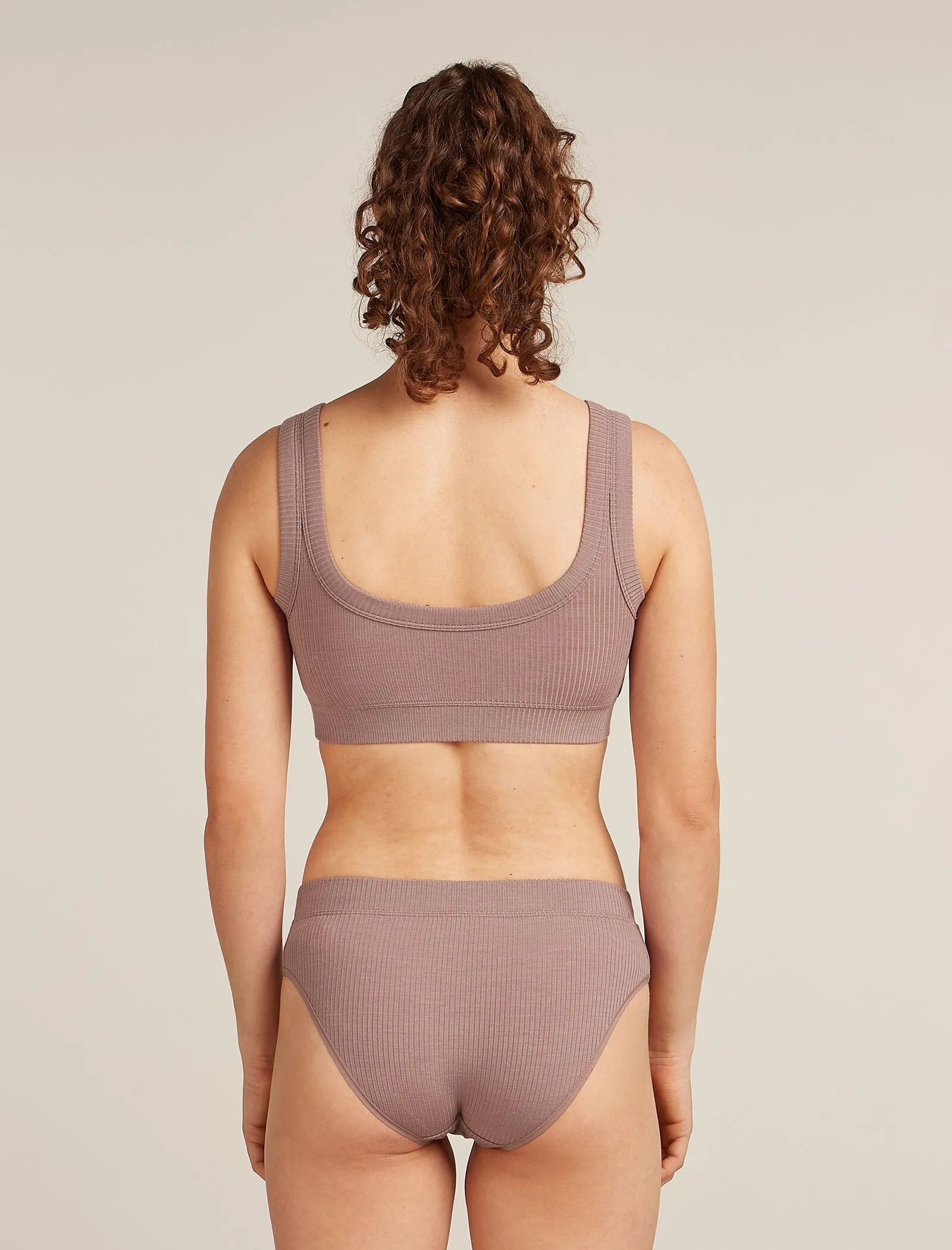 Women's Merino Blend Rib Lotus Bra sold by Icebreaker product image thumbnail 2