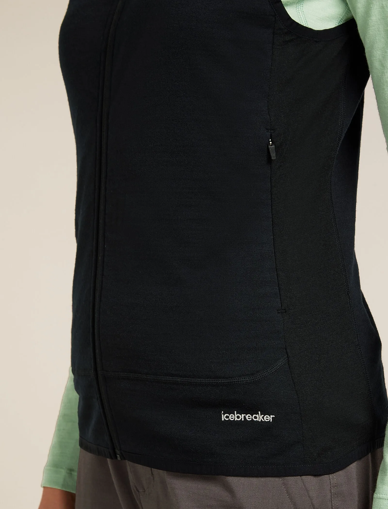 Women's Merino Blend 300 RealFleece™ Descender Vest sold by Icebreaker product image thumbnail 5