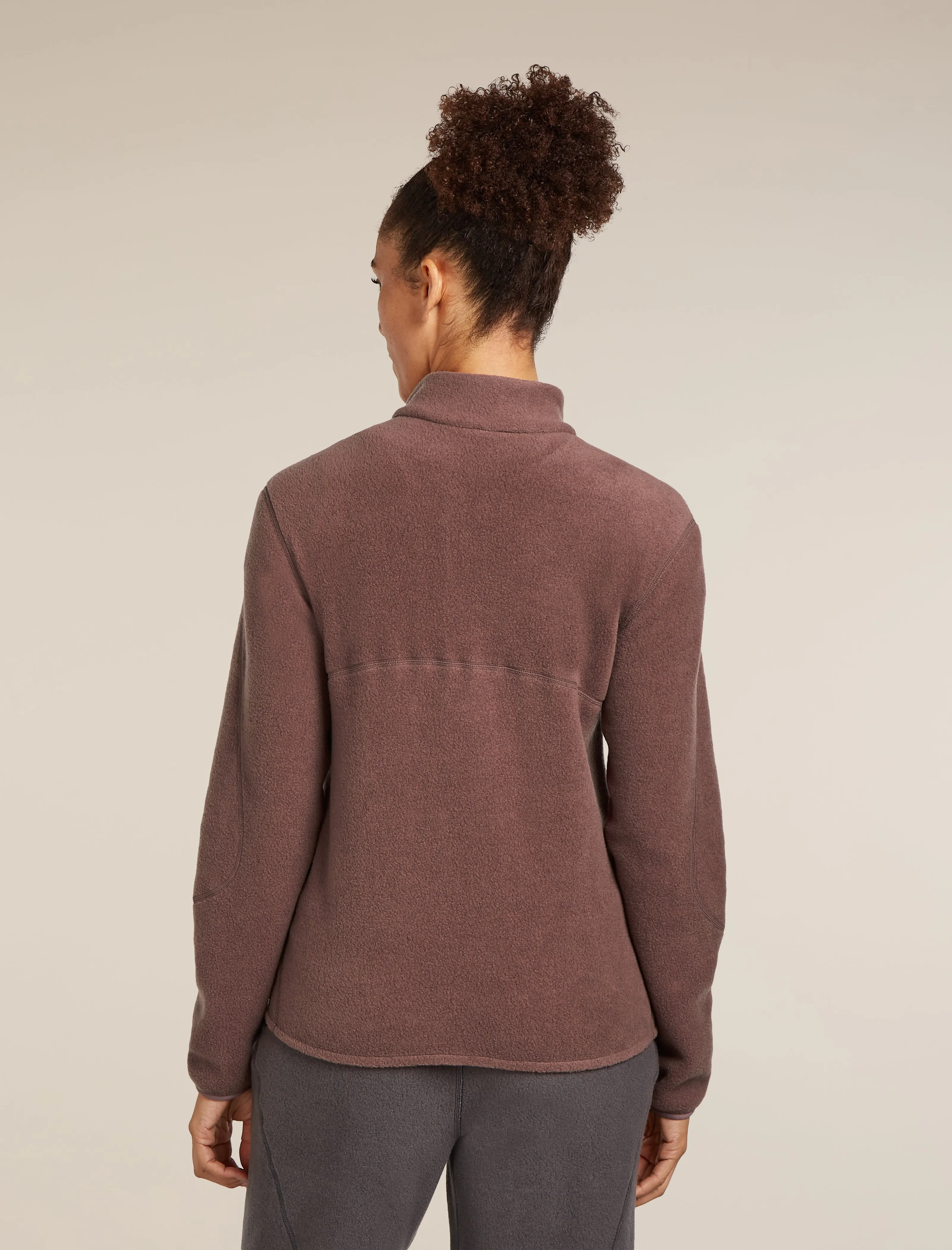 Women's Merino Blend 800 RealFleece™ Classic Pile Long Sleeve Zip Jacket sold by Icebreaker product image thumbnail 2