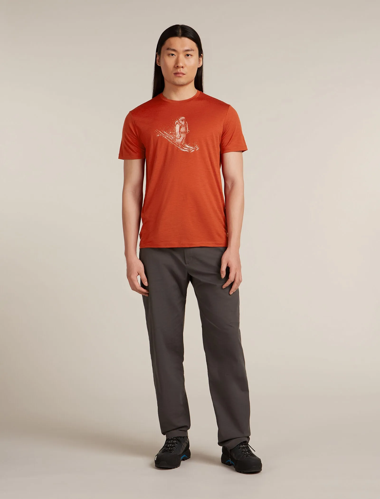 Men's Merino 150 Tech Lite Short Sleeve T-Shirt Skiing Yeti sold by Icebreaker product image thumbnail 3