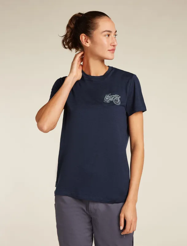 Women's Merino 150 Tech Lite Short Sleeve T-Shirt Adventure Ride sold by Icebreaker