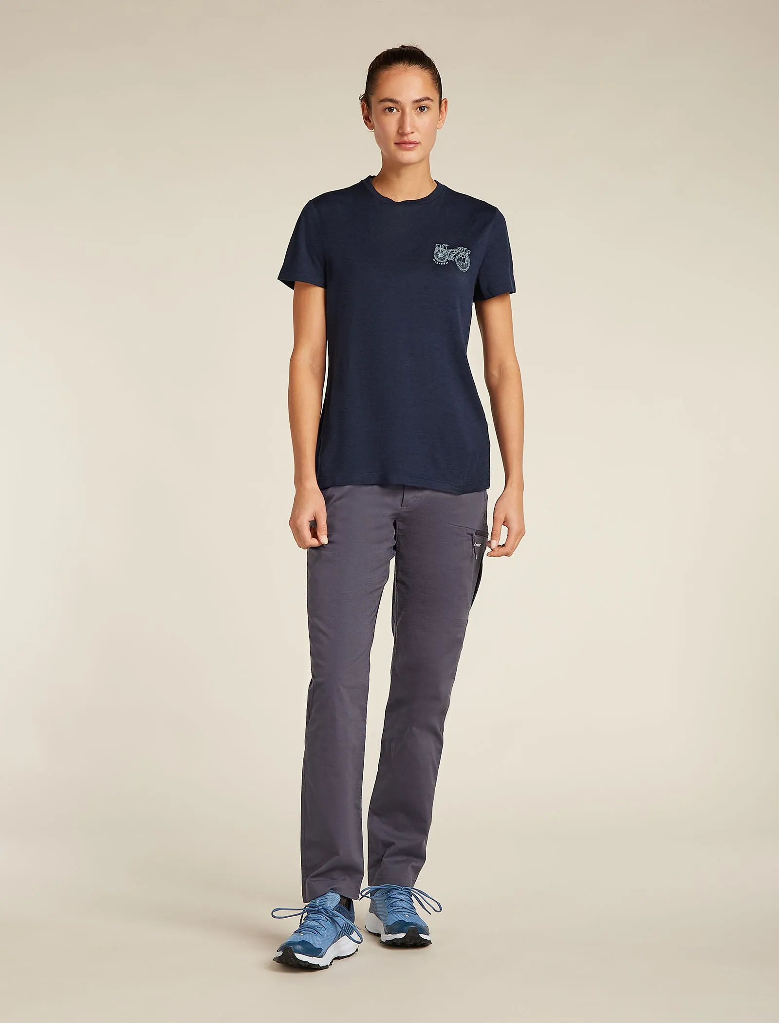 Women's Merino 150 Tech Lite Short Sleeve T-Shirt Adventure Ride sold by Icebreaker product image thumbnail 3