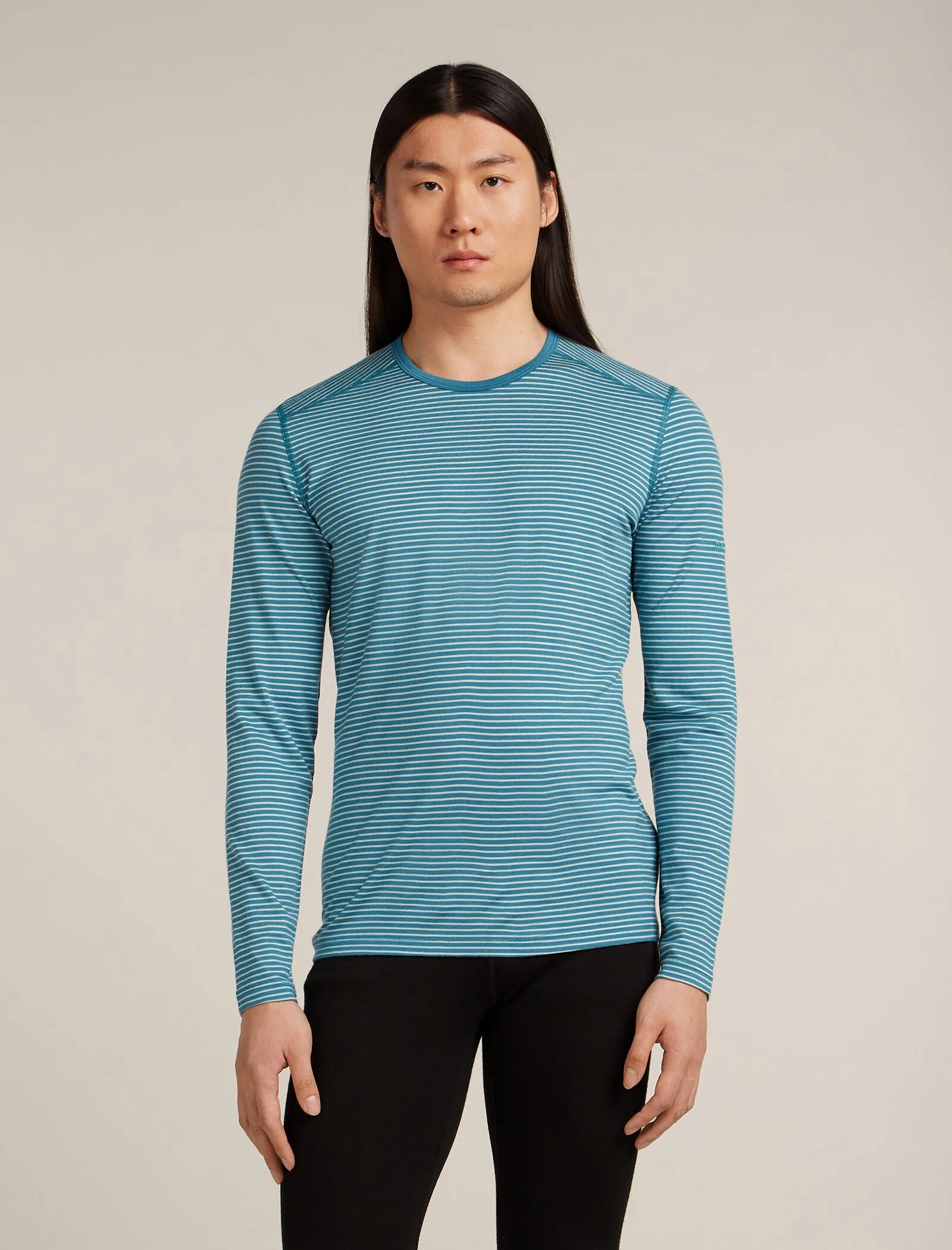 Men's Merino 200 Oasis Long Sleeve Crewe Thermal Top sold by Icebreaker