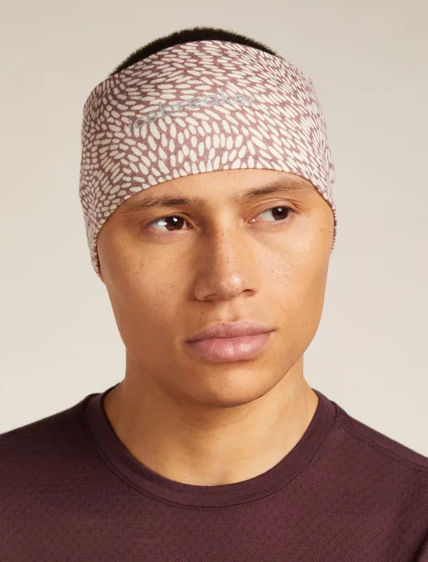 Unisex Merino 200 Oasis Headband Flock Forms sold by Icebreaker