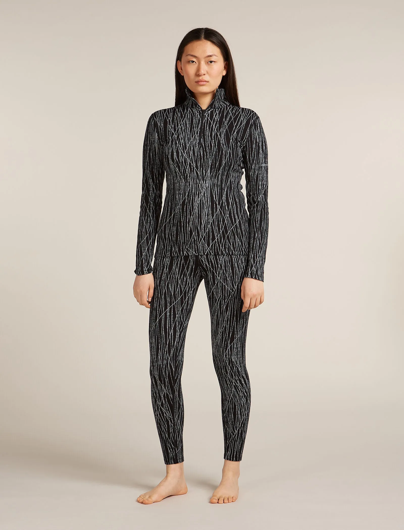 Women's Merino 260 Tech Vertex Long Sleeve Half Zip Thermal Top Delta Lines sold by Icebreaker product image thumbnail 3