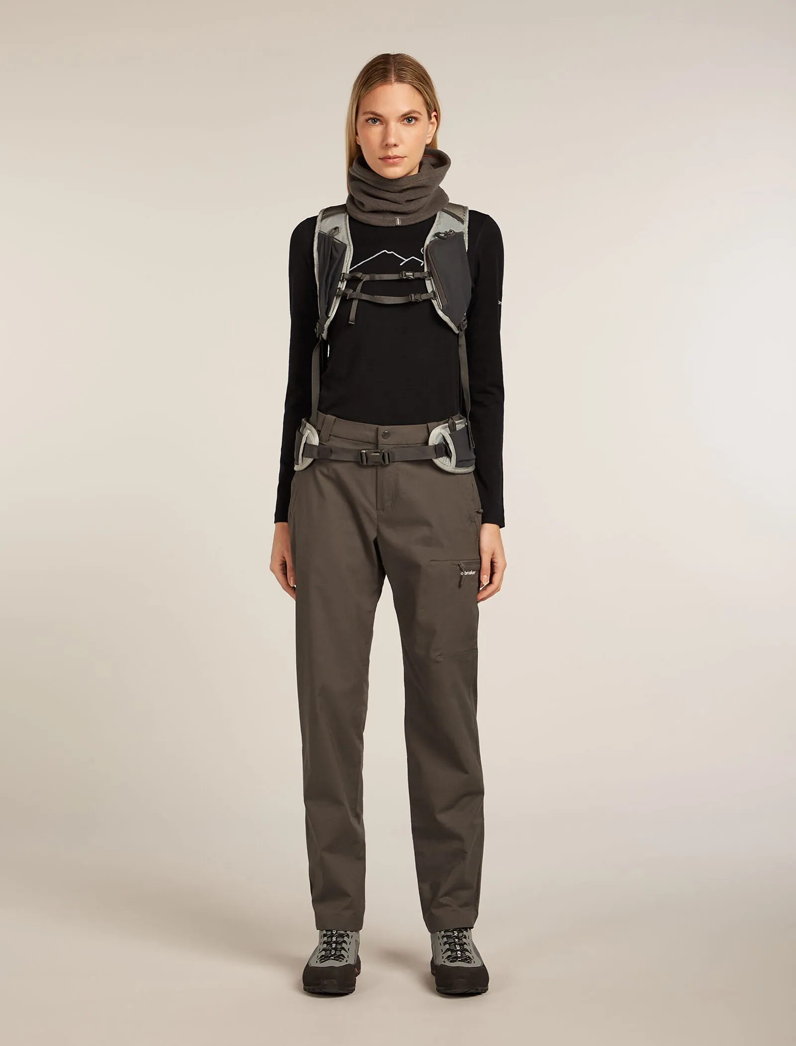 Women's Merino 200 Oasis Long Sleeve Crewe Thermal Top Rainer Ridge sold by Icebreaker product image thumbnail 4