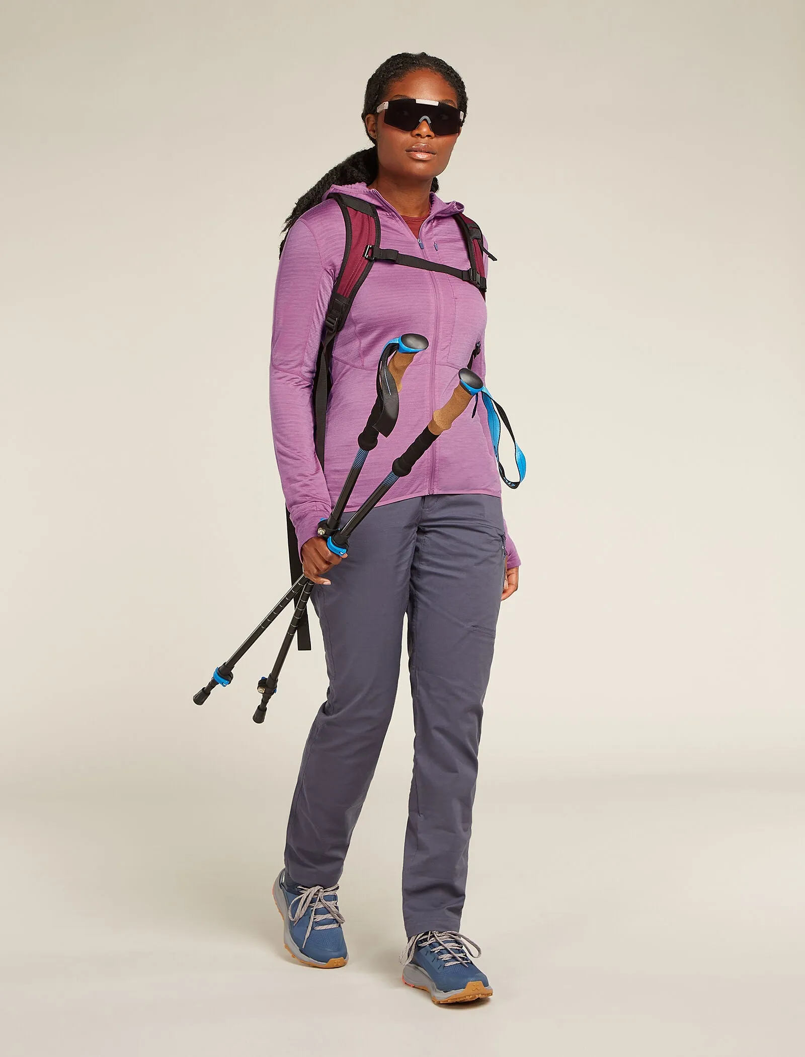 Women's Merino Blend 200 Realfleece™ Descender Long Sleeve Zip Hoodie sold by Icebreaker product image thumbnail 4