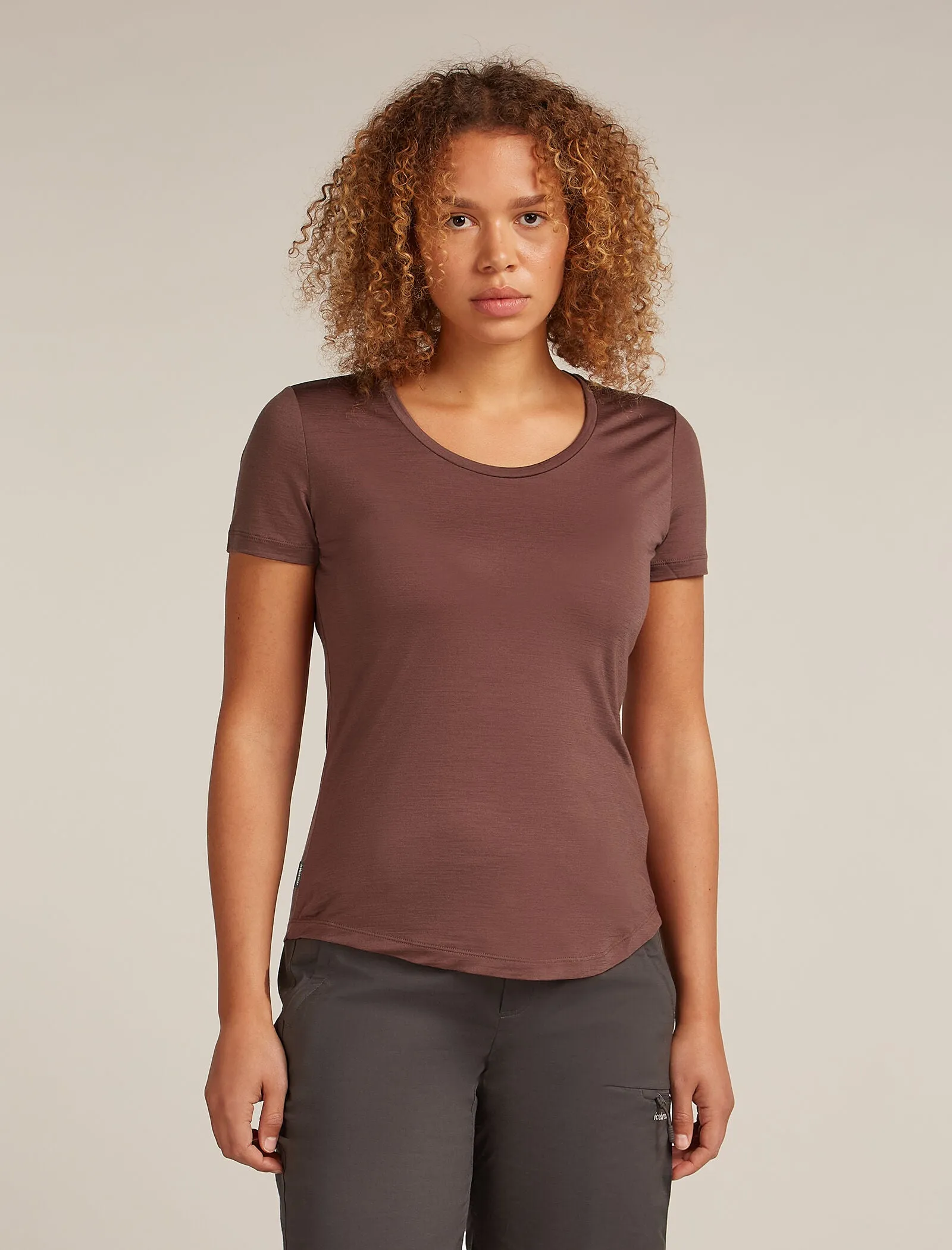 Women's Merino Blend 125 Cool-Lite™ Sphere Short Sleeve Scoop T-Shirt sold by Icebreaker