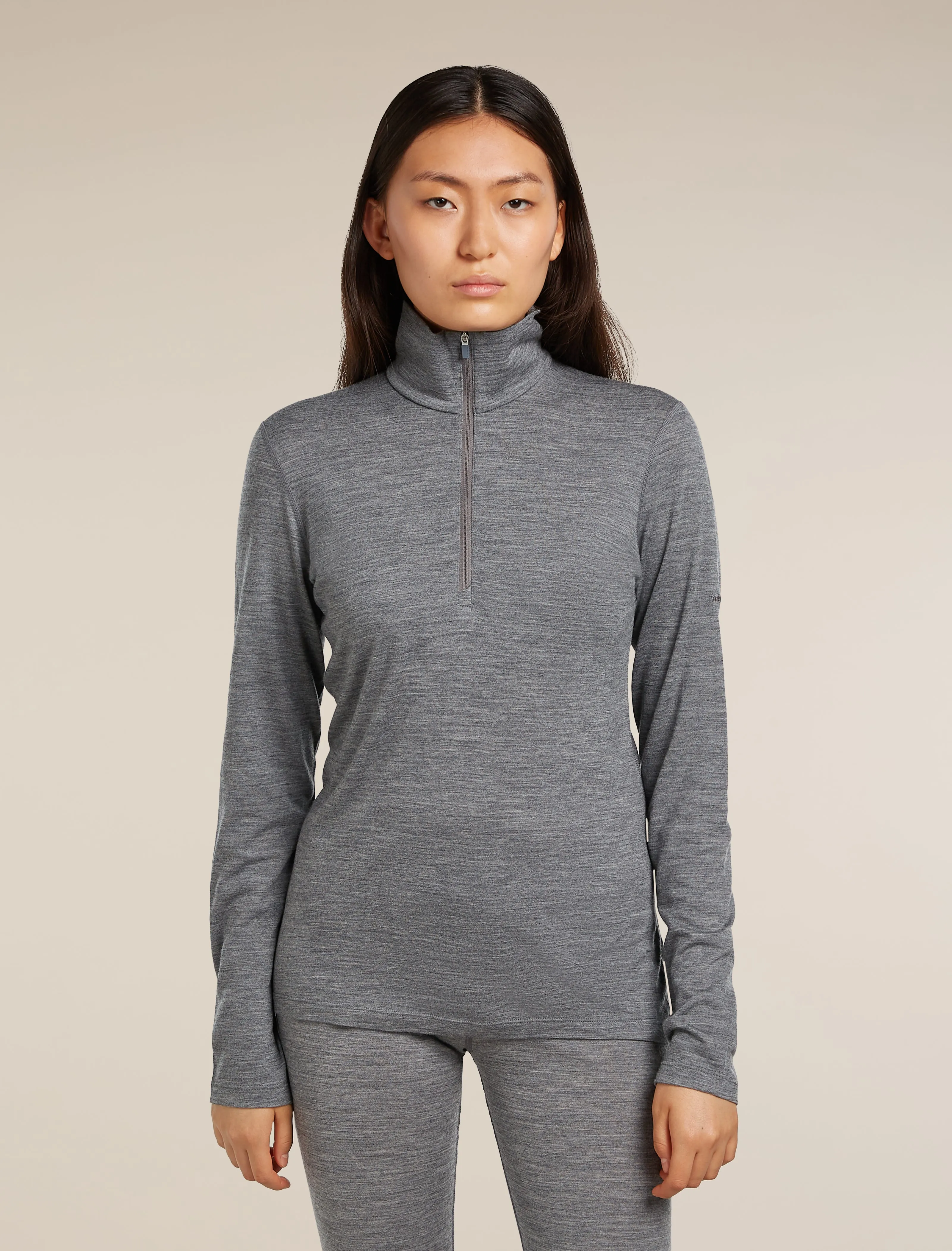 Women's Merino 200 Oasis Long Sleeve Half Zip Thermal Top sold by Icebreaker