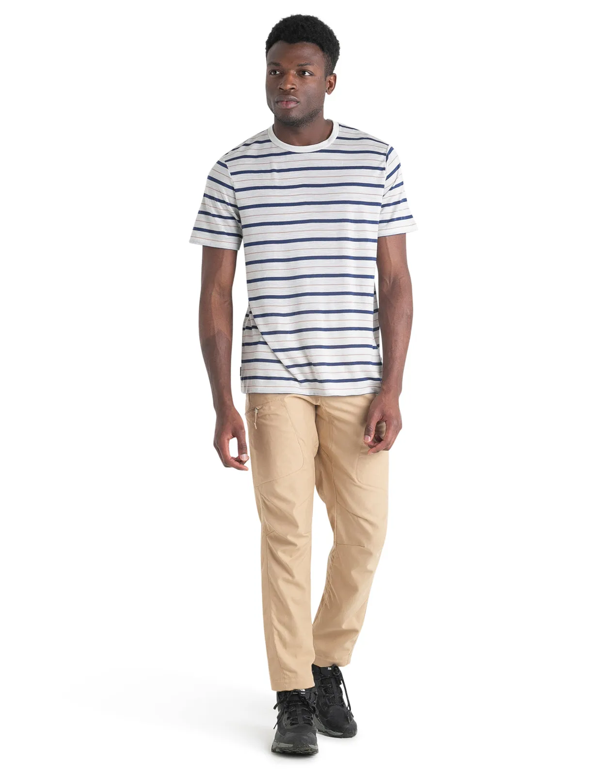 Men's Merino Blend Wave T-Shirt Stripe sold by Icebreaker product image thumbnail 3