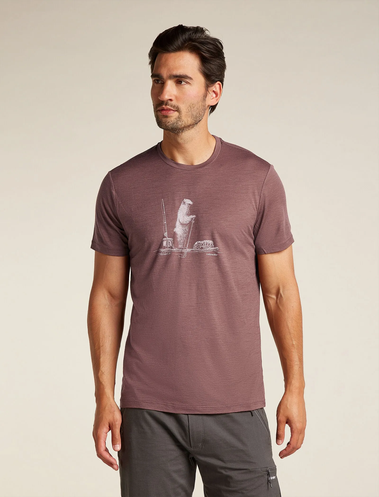 Men's Merino 150 Tech Lite Short Sleeve T-Shirt Polar Paddle sold by Icebreaker