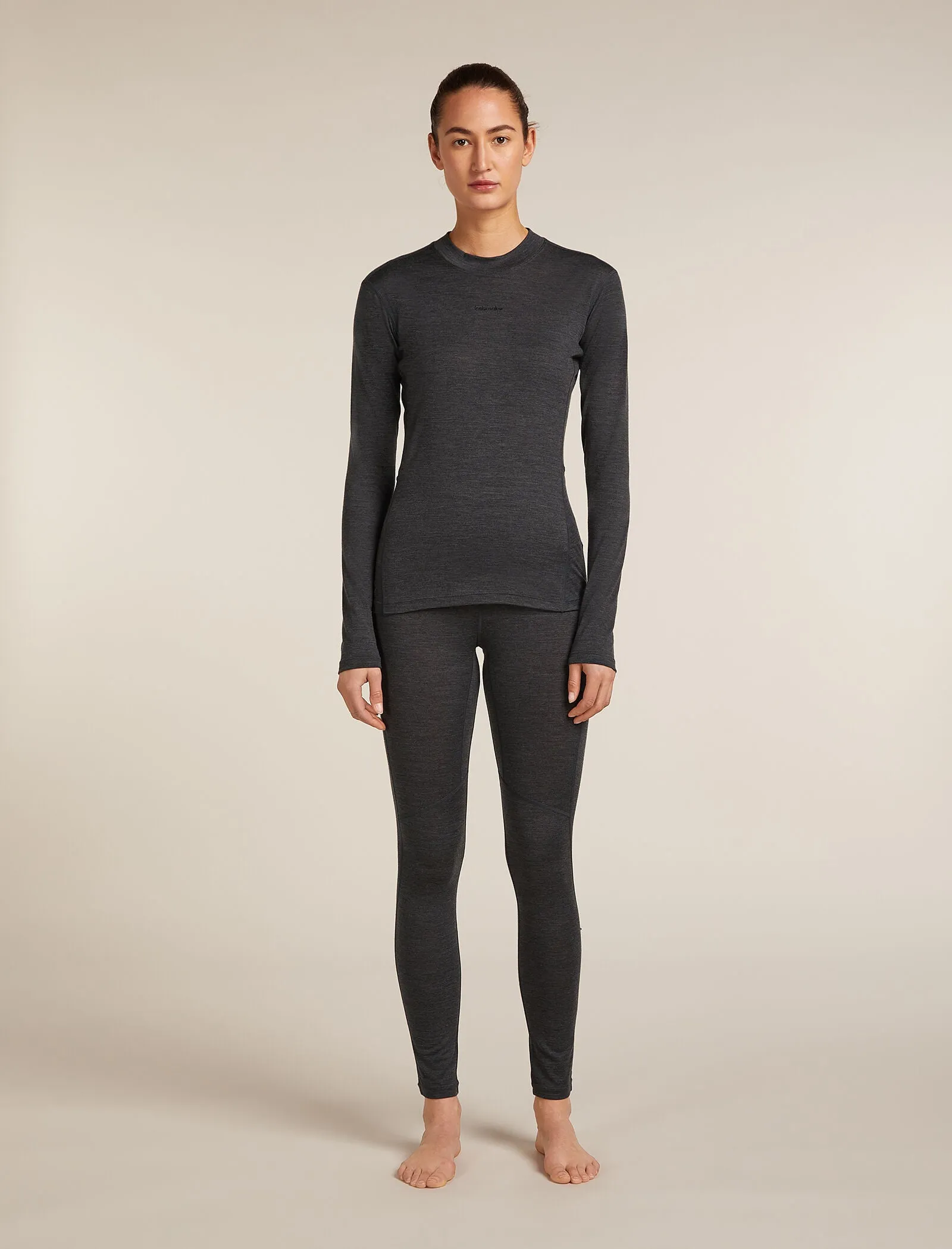 Women's 200 MerinoFine™ Ace Long Sleeve Mock Neck Thermal Top sold by Icebreaker product image thumbnail 3