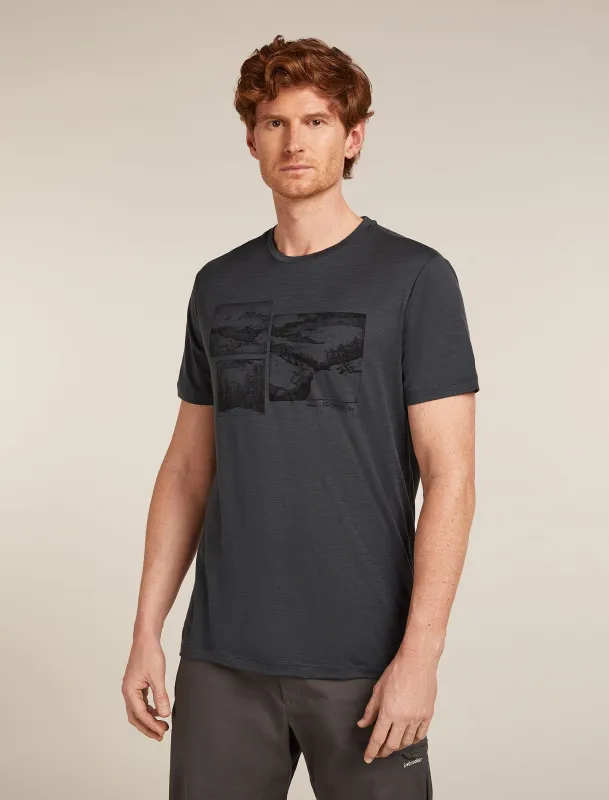 Men's Merino 150 Tech Lite Short Sleeve T-Shirt The Climb sold by Icebreaker