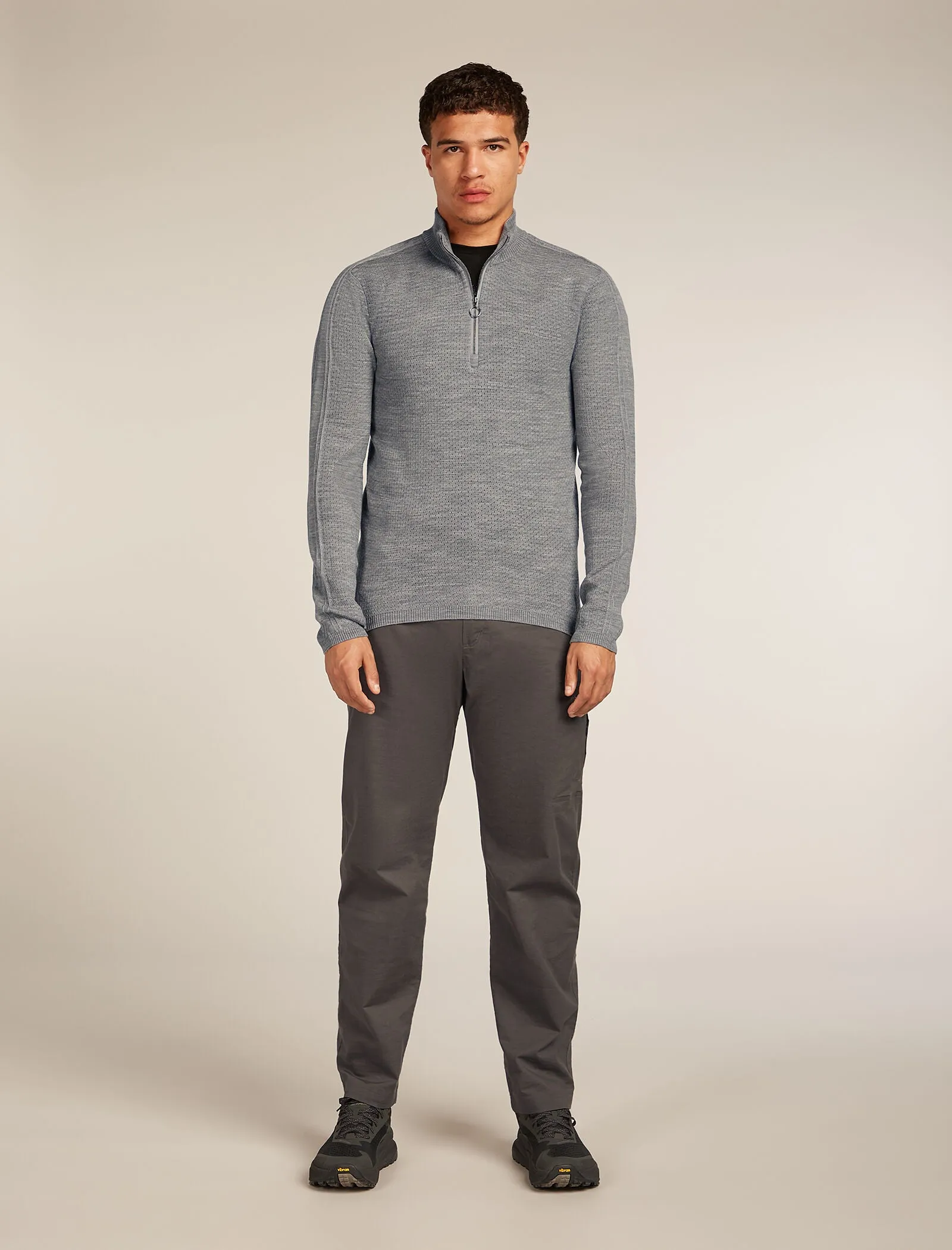 Men's Merino icebreaker Anniversary Original Long Sleeve Half Zip Top sold by Icebreaker product image thumbnail 3