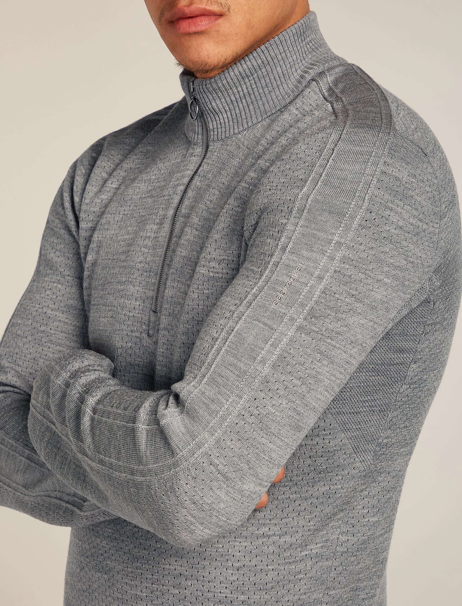 Men's Merino icebreaker Anniversary Original Long Sleeve Half Zip Top sold by Icebreaker product image thumbnail 5