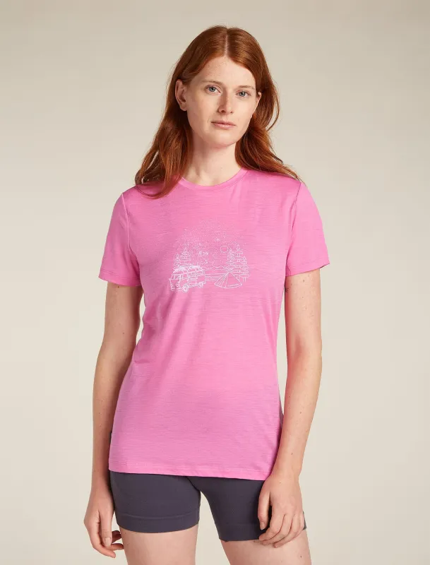 Women's Merino 150 Tech Lite III T-Shirt Van Camp sold by Icebreaker