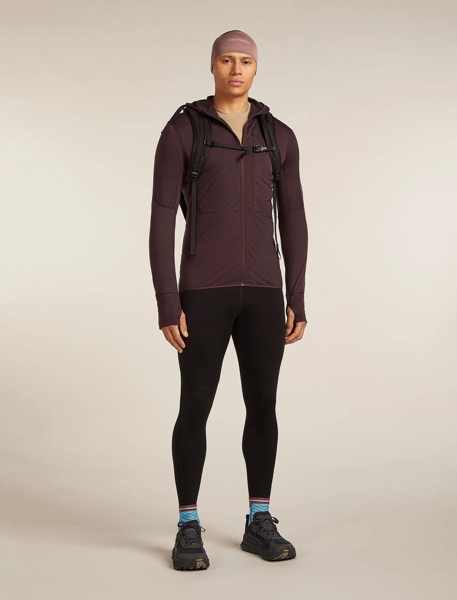 Men's Merino Blend 200 Realfleece™ Descender Long Sleeve Zip Hoodie sold by Icebreaker product image thumbnail 4