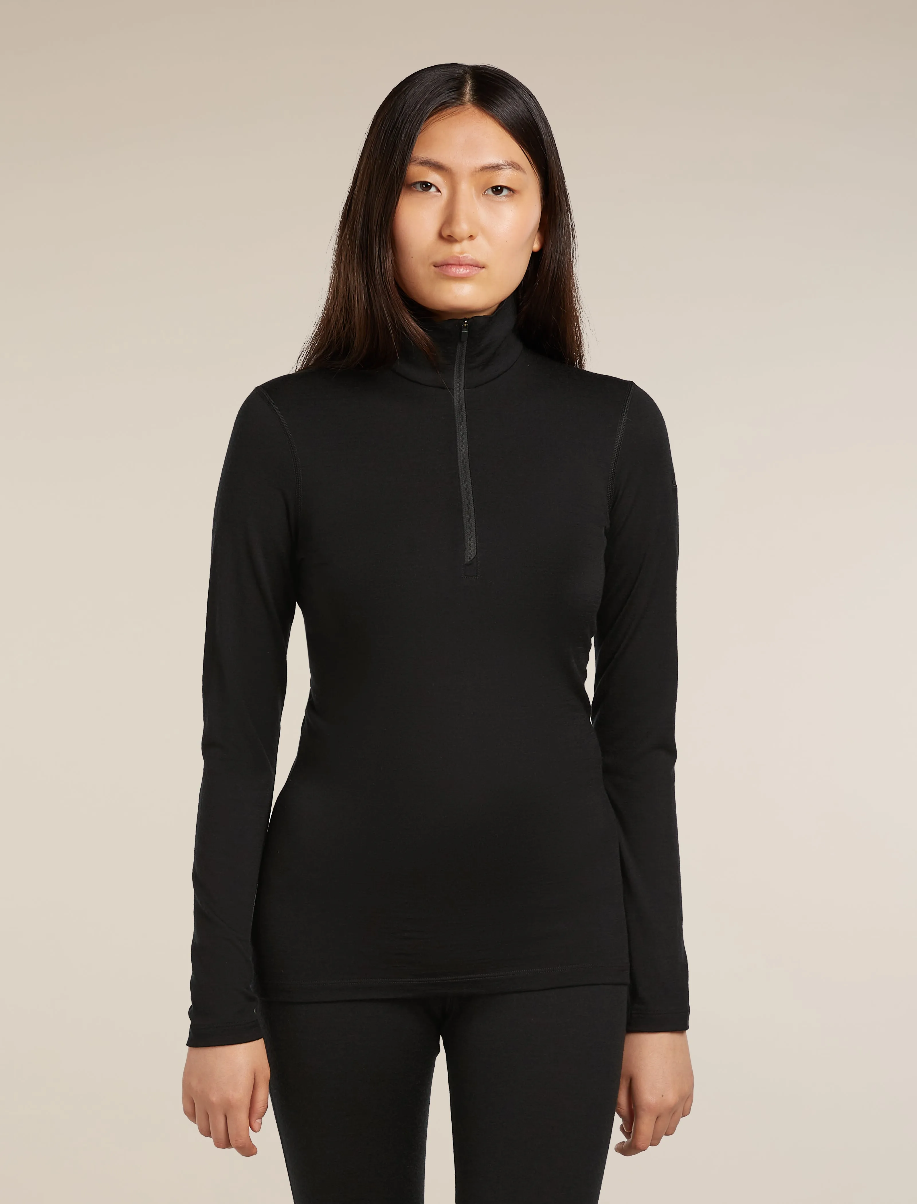 Women's Merino 200 Oasis Long Sleeve Half Zip Thermal Top sold by Icebreaker