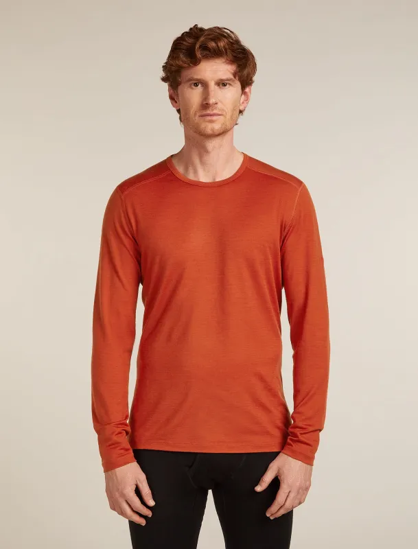 Men's Merino 200 Oasis Long Sleeve Crewe Thermal Top sold by Icebreaker