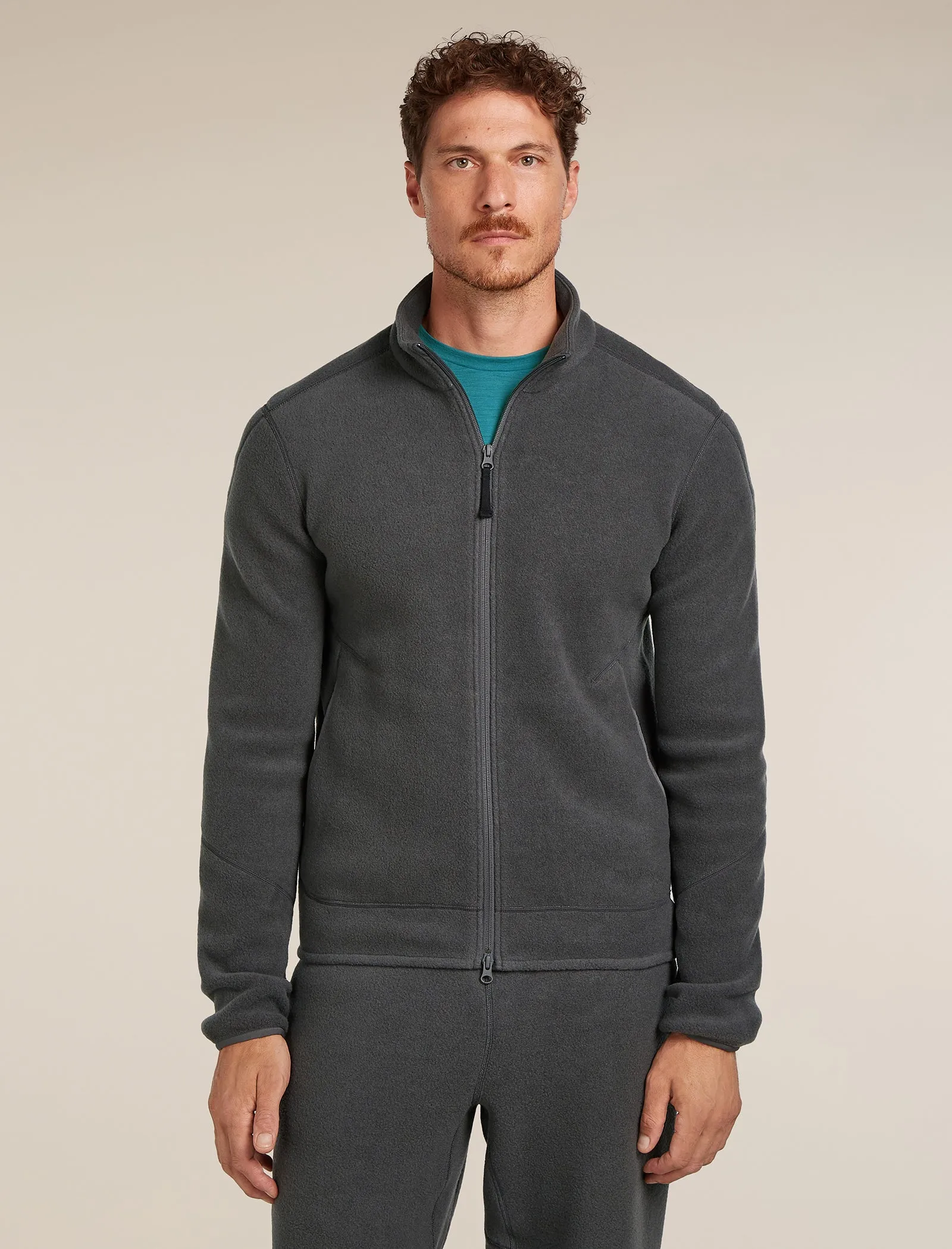 Men's Merino Blend 800 RealFleece™ Classic Pile Long Sleeve Zip Jacket sold by Icebreaker