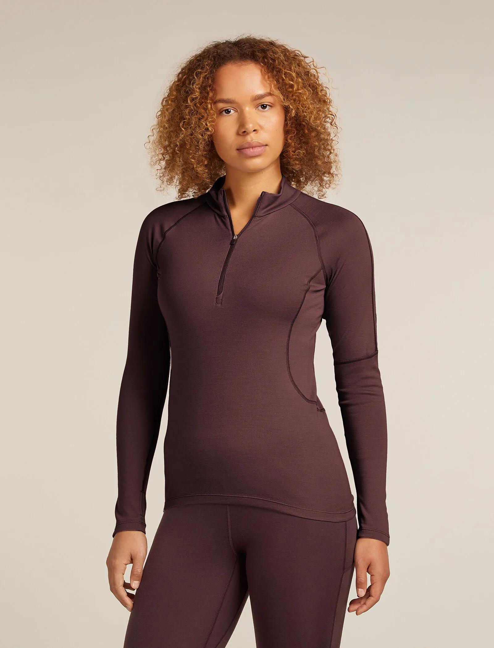 Women's 300 MerinoFine™ Polar Long Sleeve Half Zip Thermal Top sold by Icebreaker