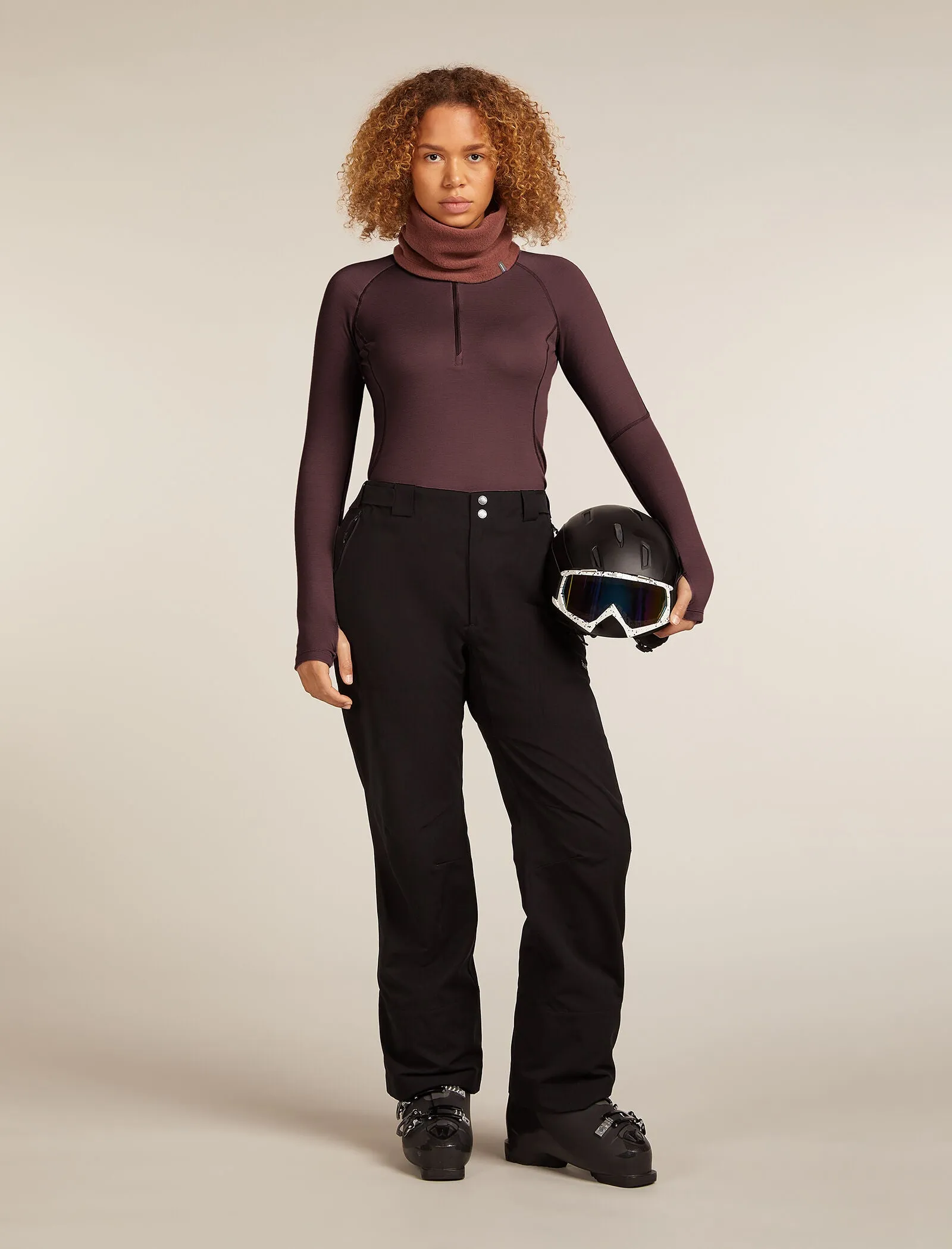 Women's 300 MerinoFine™ Polar Long Sleeve Half Zip Thermal Top sold by Icebreaker product image thumbnail 4