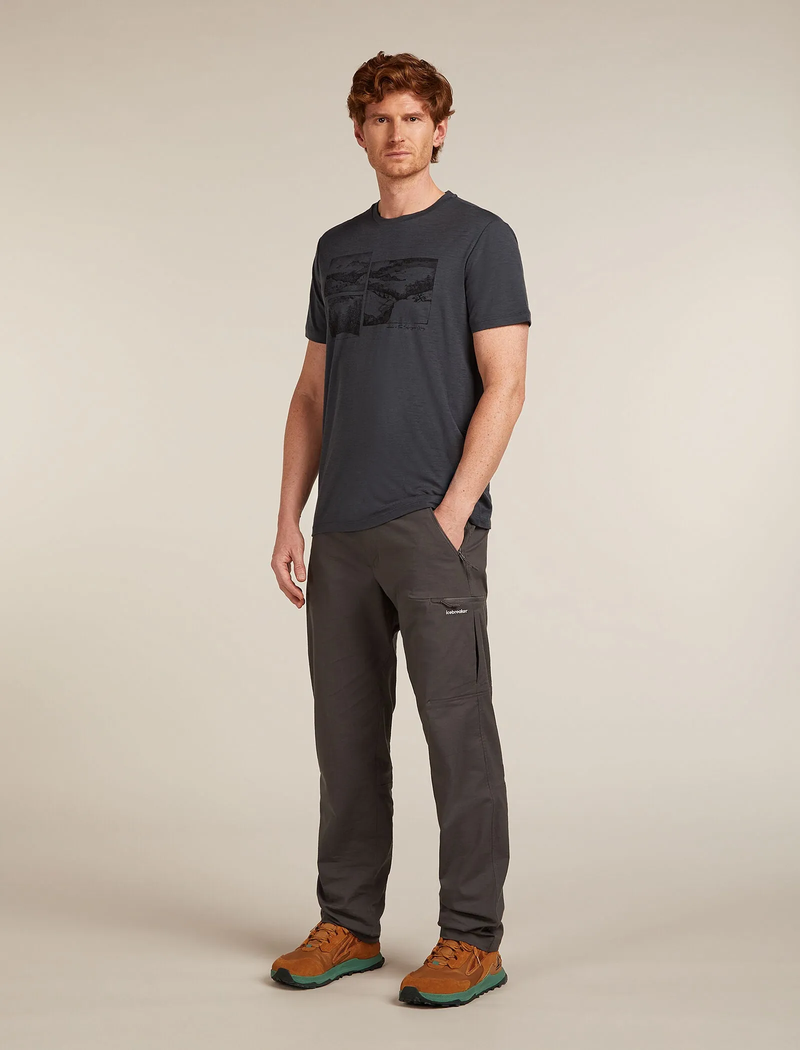 Men's Merino 150 Tech Lite Short Sleeve T-Shirt The Climb sold by Icebreaker product image thumbnail 3