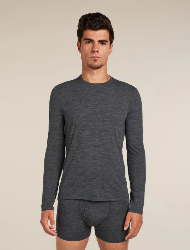 Men's Merino 150 Anatomica Long Sleeve Crewe Top made by Icebreaker