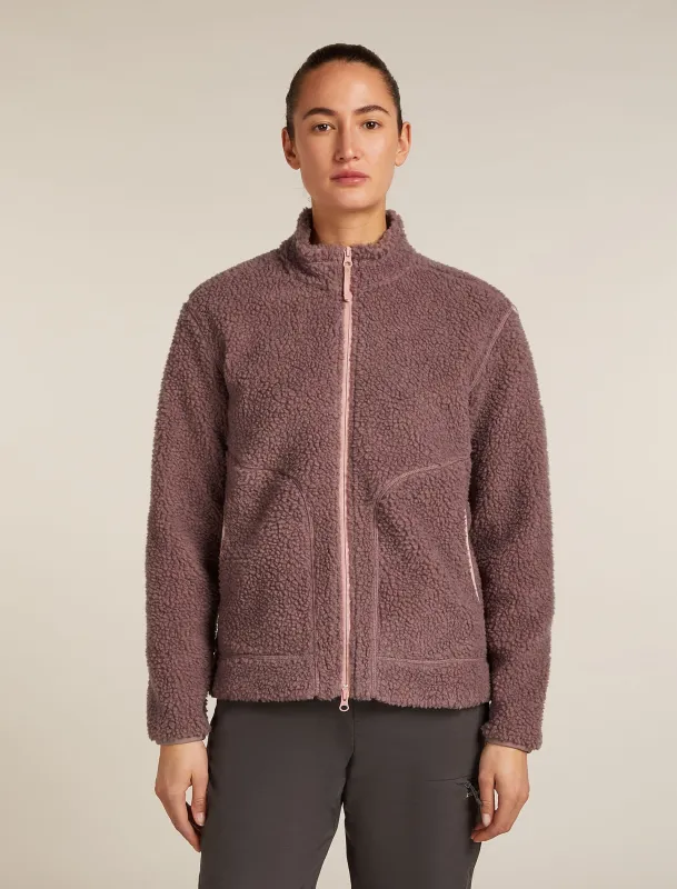 Women's Merino Blend 960 RealFleece™ High Pile Long Sleeve Zip Jacket sold by Icebreaker